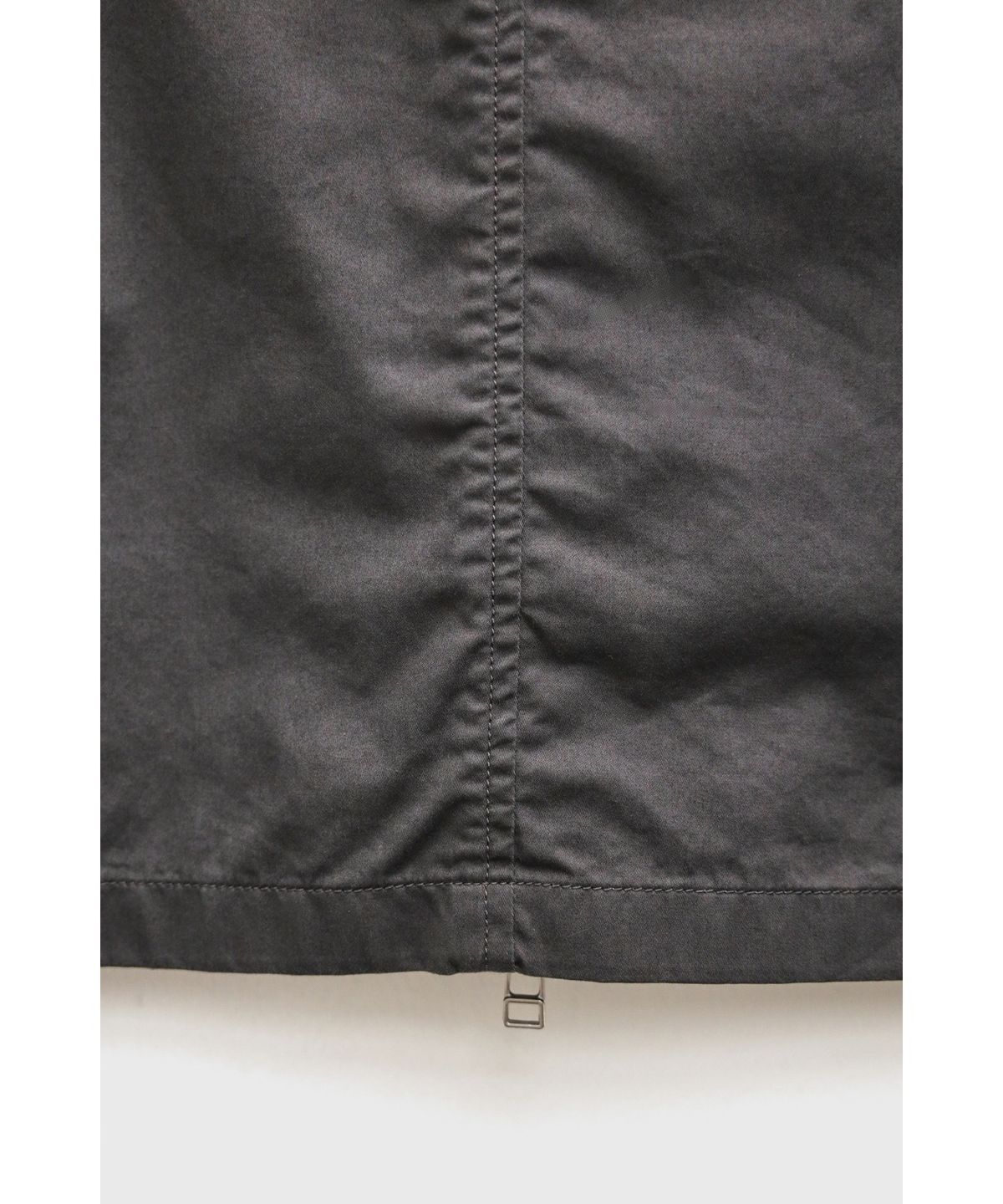 유스(YOUTH) Washed Cotton Zip-up Jacket - Charcoal Grey