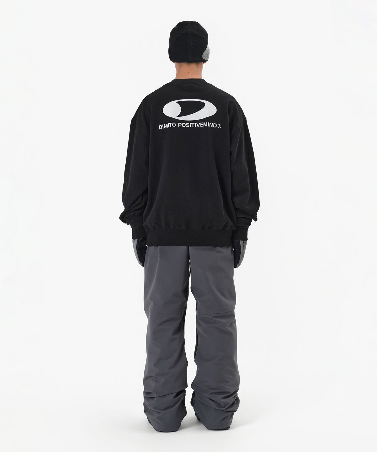 디미토(DIMITO) CIRCLE LOGO SWEATSHIRT BLACK