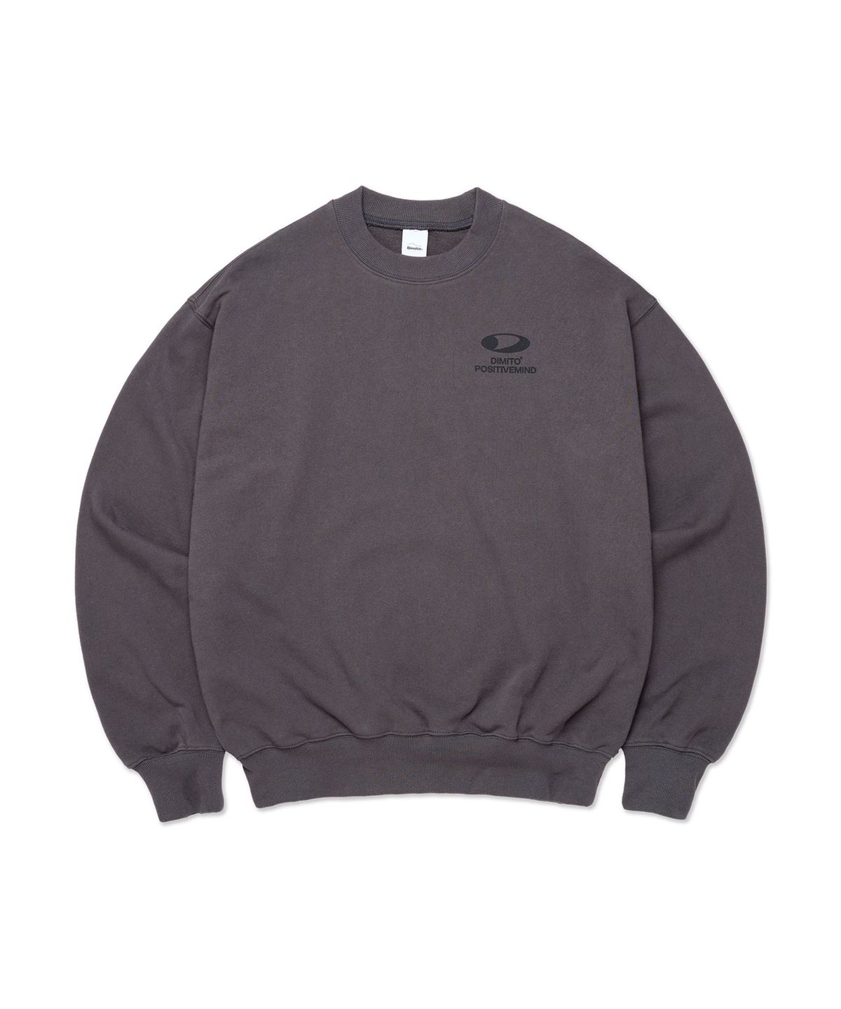디미토(DIMITO) CIRCLE LOGO SWEATSHIRT CONCRETE