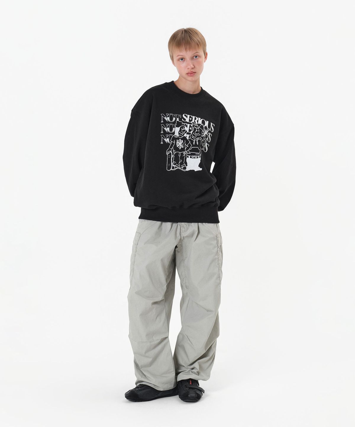 디미토(DIMITO) NSS SWEATSHIRT BLACK