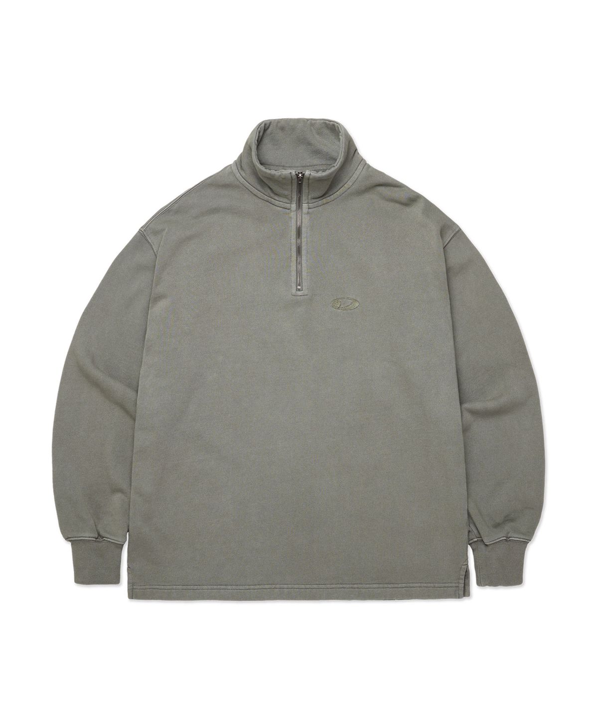 디미토(DIMITO) WASHED HALF ZIP SWEATSHIRT SLATE SAGE