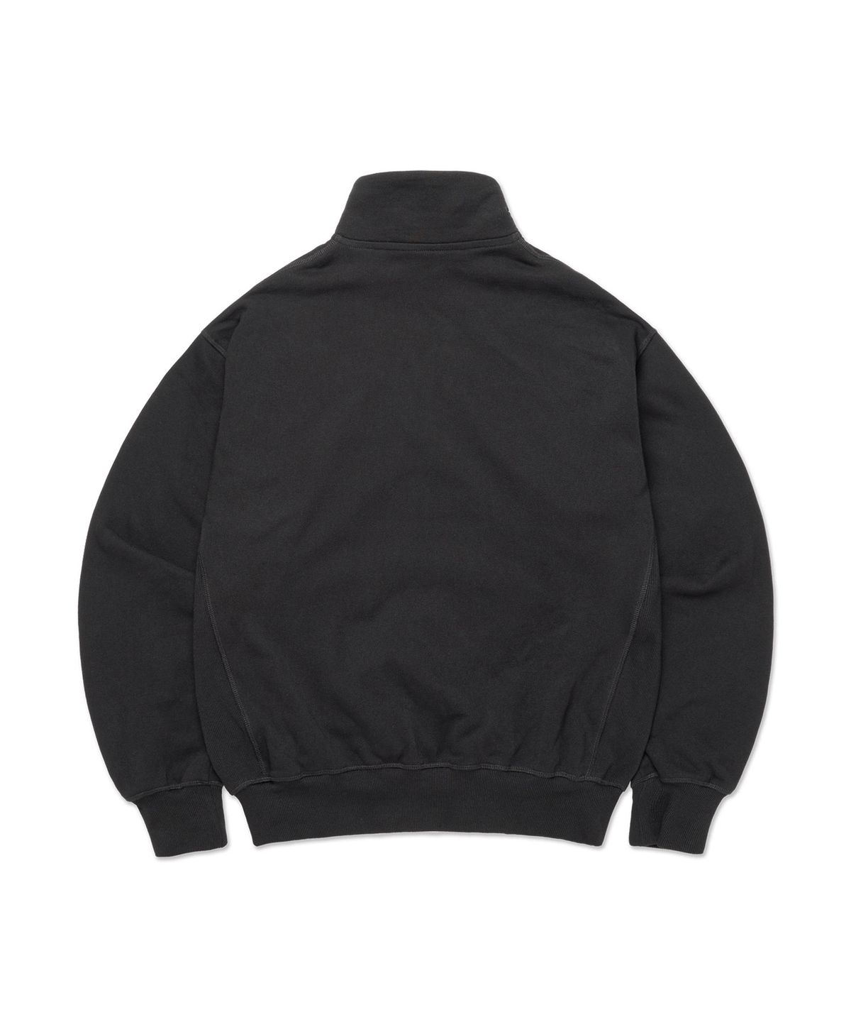 디미토(DIMITO) CIRCLE LOGO HALF ZIP SWEATSHIRT BLACK