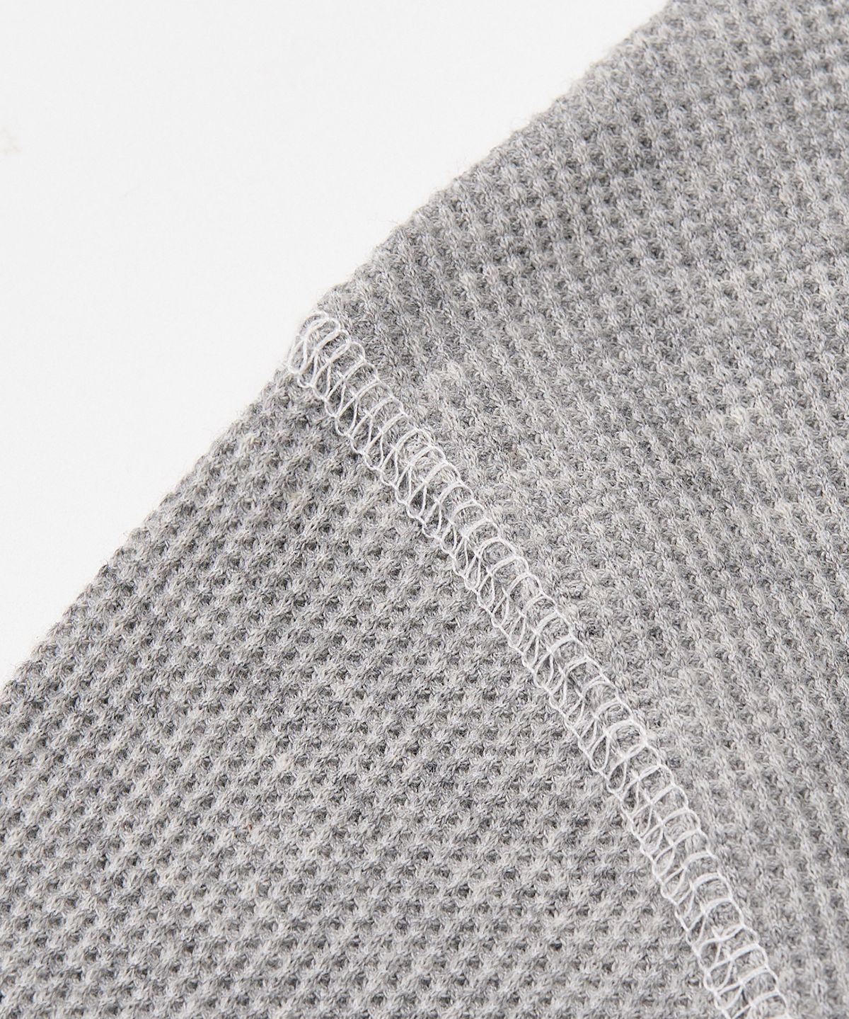 토피(TOFFEE) 스티치 와플 롱 슬리브 (GREY)