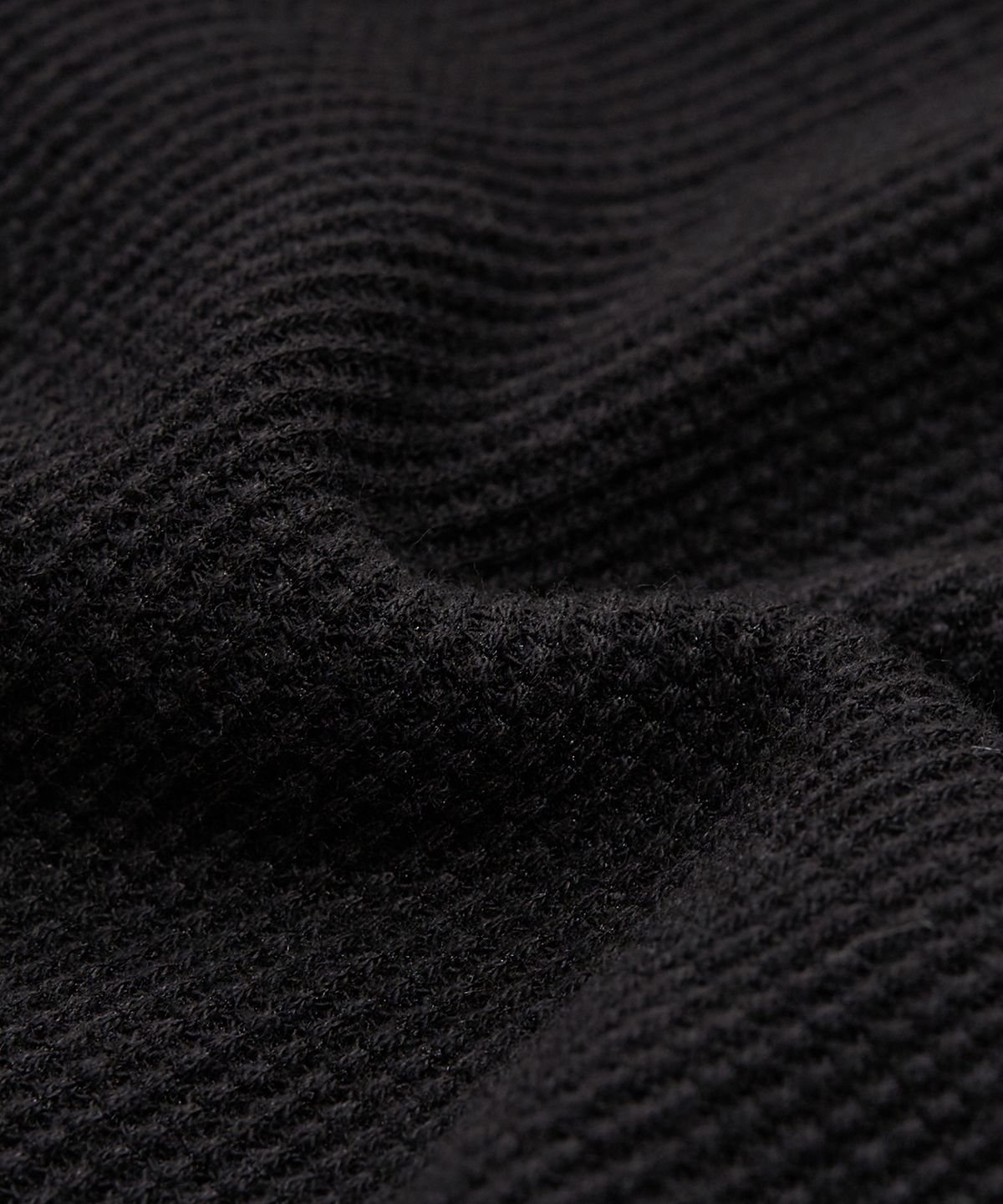 토피(TOFFEE) 스티치 와플 롱 슬리브 (BLACK)