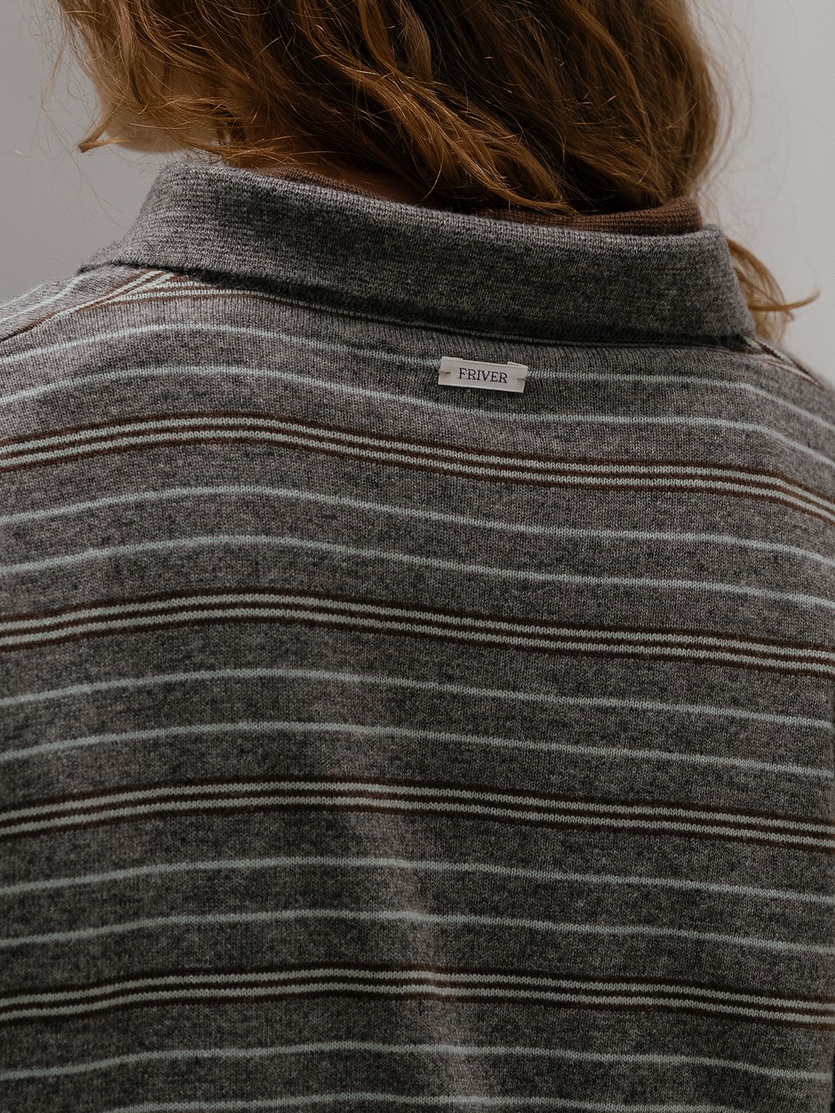 프리버07(FRIVER07) Stripe rugby collar knit FRFA01NT08_2color