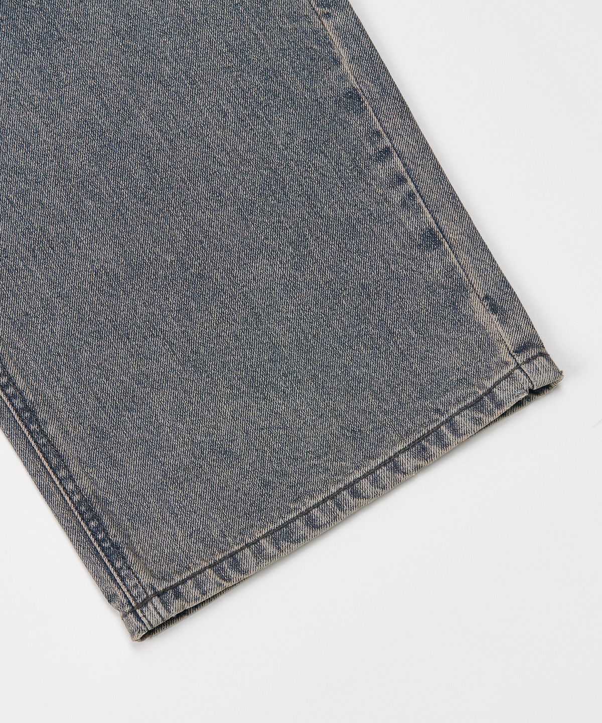 토피(TOFFEE) 빈티지 워싱 와이드 데님 팬츠 (GREY)