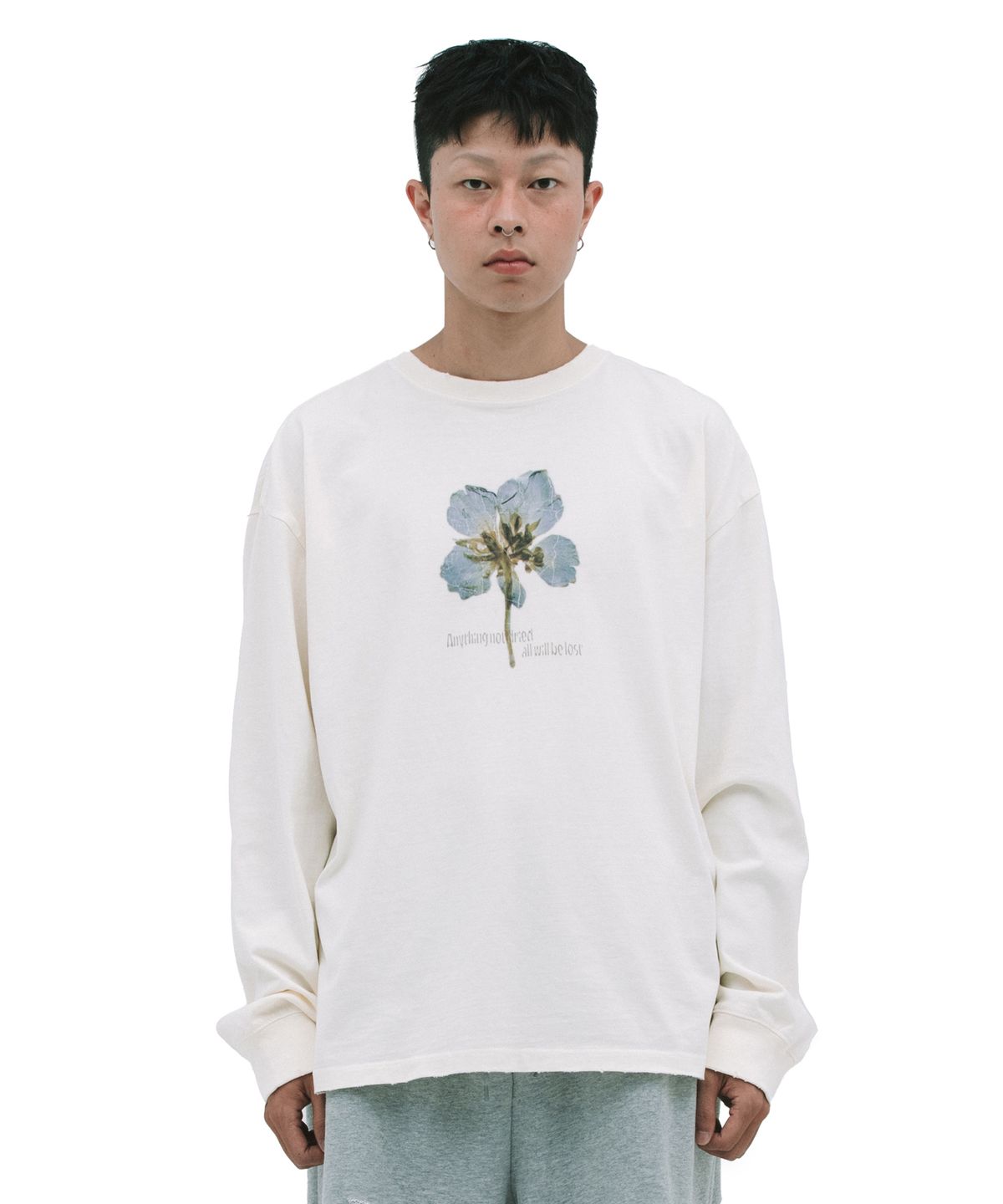 데프가먼츠(DEFGARMENTS) DRY FLOWER LONG SLEEVE [IVORY]