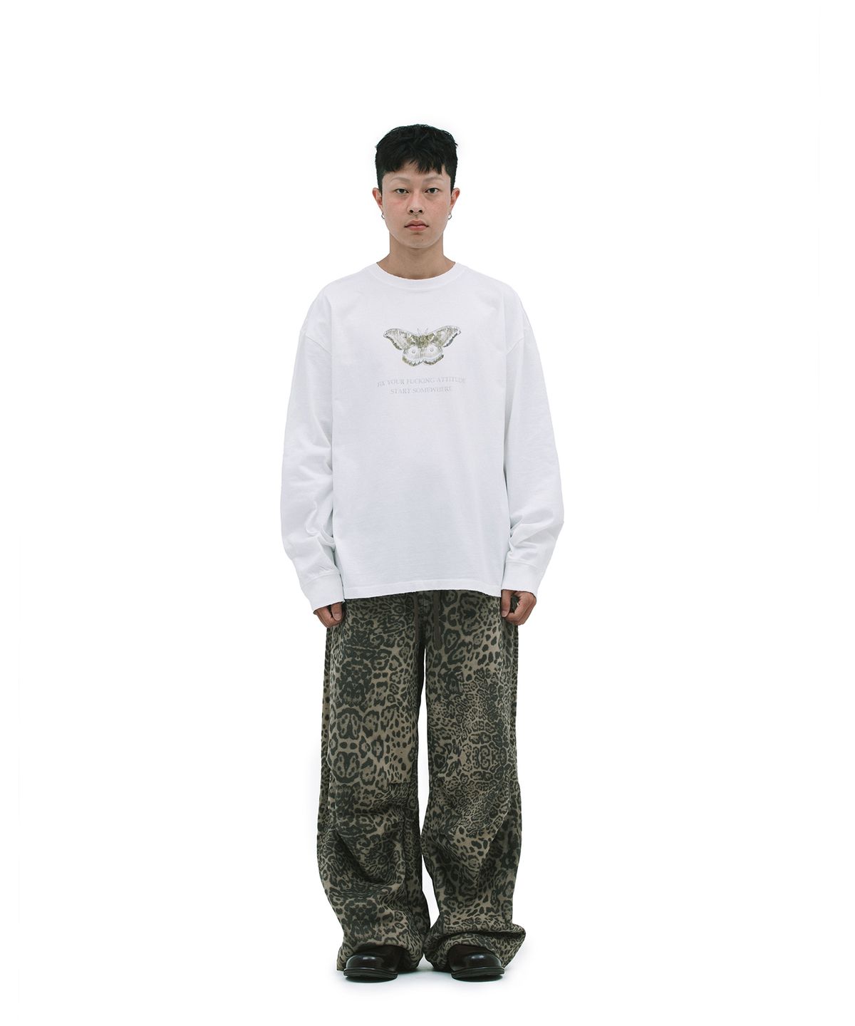 데프가먼츠(DEFGARMENTS) FLY DTP LONG SLEEVE  [WHITE]