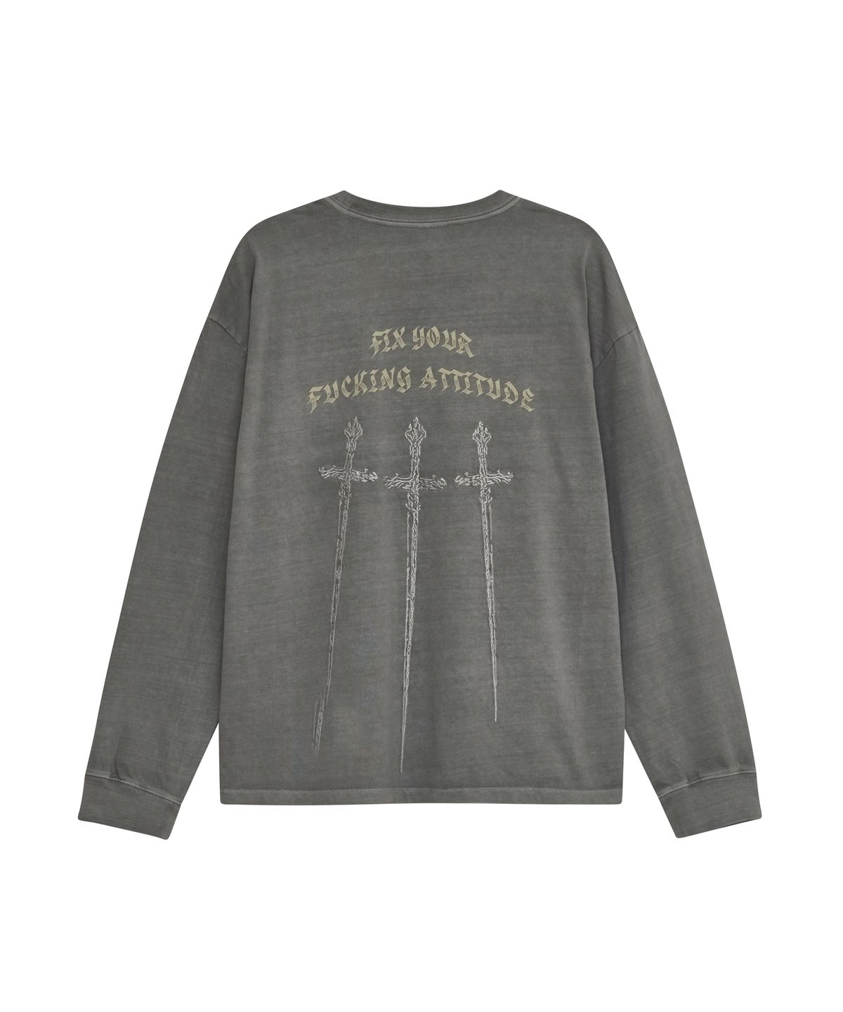 데프가먼츠(DEFGARMENTS) FIX LONG SLEEVE [GRAY]