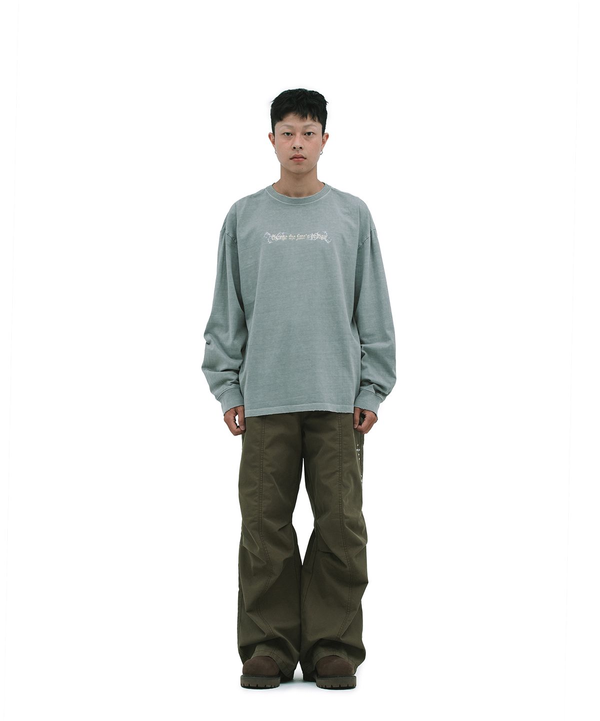 데프가먼츠(DEFGARMENTS) FIX LONG SLEEVE [GRAY]