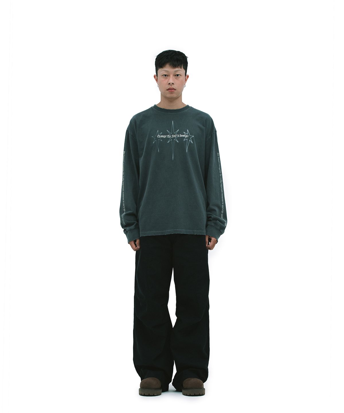 데프가먼츠(DEFGARMENTS) LIGHTNING LONG SLEEVE [CHARCOAL]