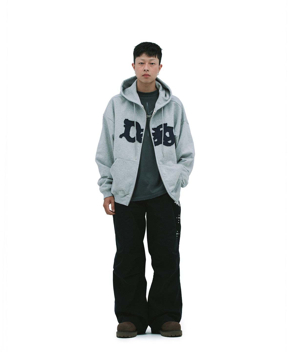 데프가먼츠(DEFGARMENTS) LIGHTNING LONG SLEEVE [CHARCOAL]