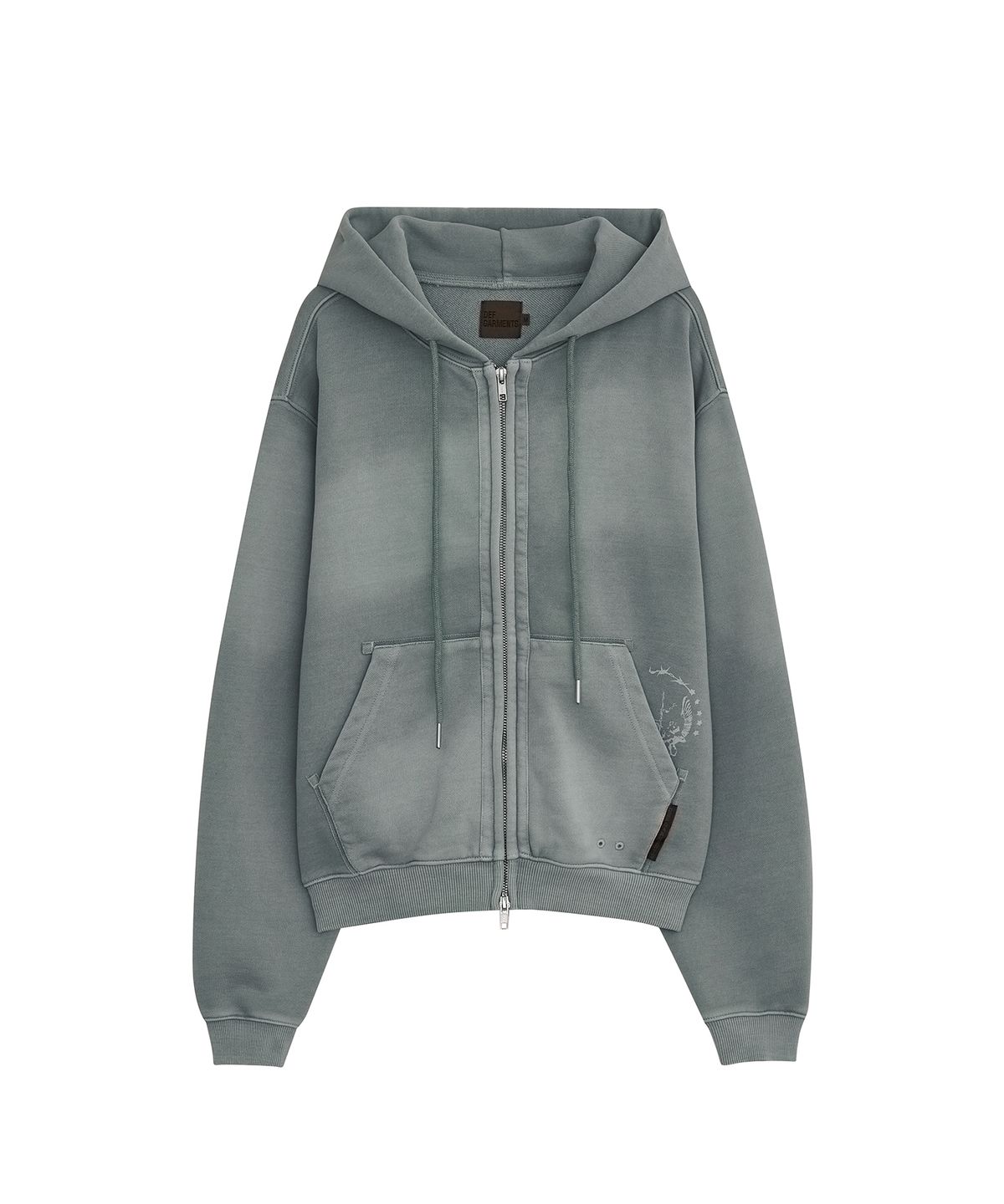 데프가먼츠(DEFGARMENTS) PIG BRUSHED HOOD ZIPUP [SKY BLUE]
