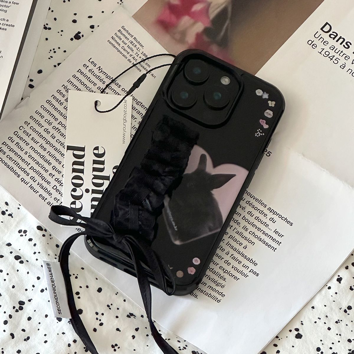 세컨드유니크네임(SECOND UNIQUE NAME) SUN CASE LACE GOBULL BAND BLACK (EPOXY)