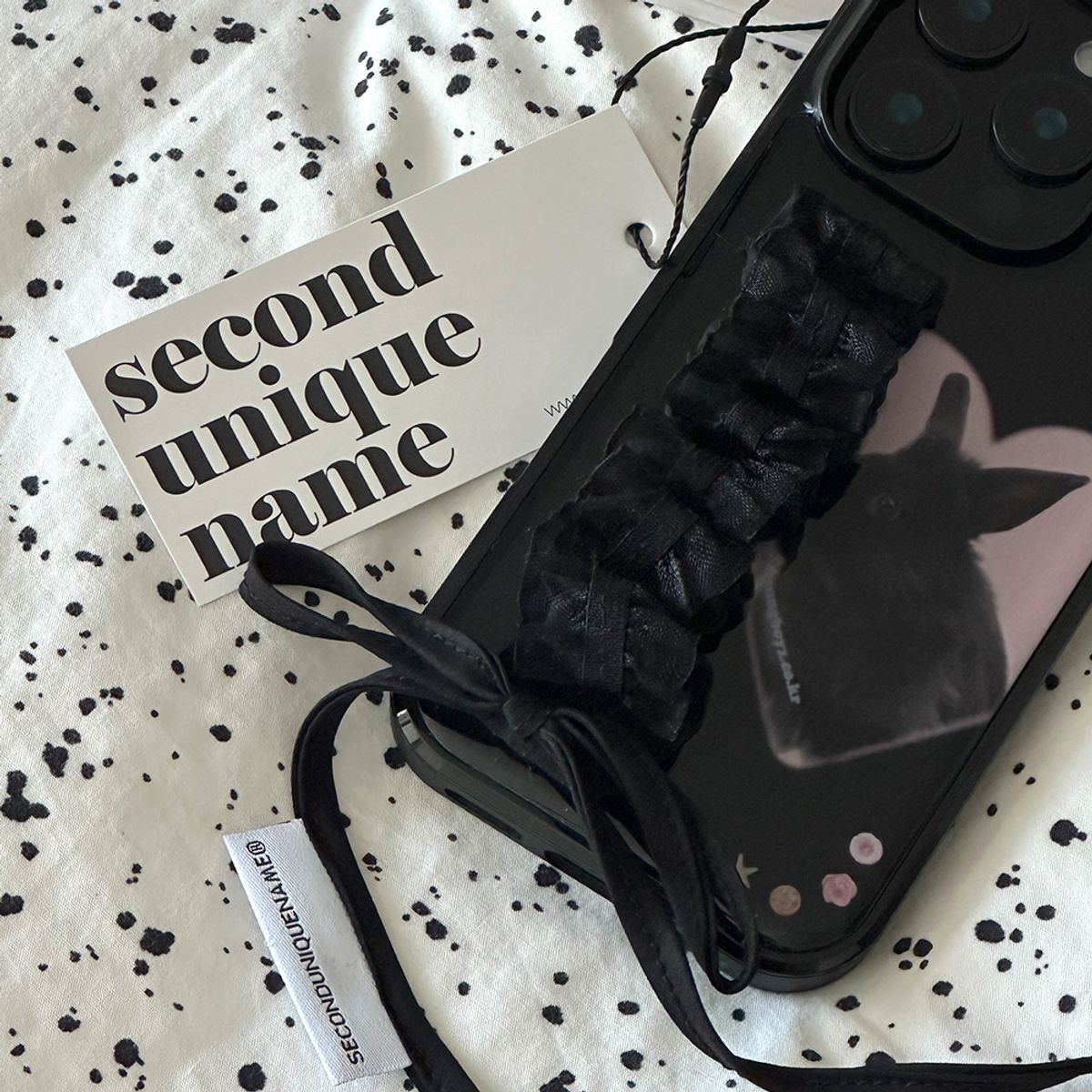 세컨드유니크네임(SECOND UNIQUE NAME) SUN CASE LACE GOBULL BAND BLACK (EPOXY)