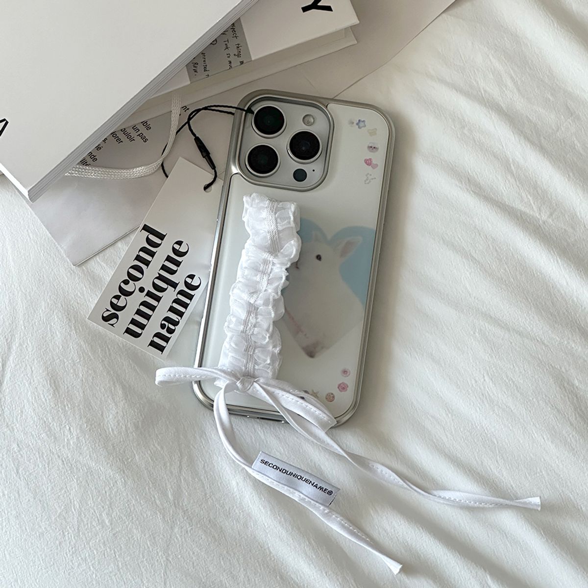세컨드유니크네임(SECOND UNIQUE NAME) SUN CASE LACE GOBULL BAND WHITE (EPOXY)