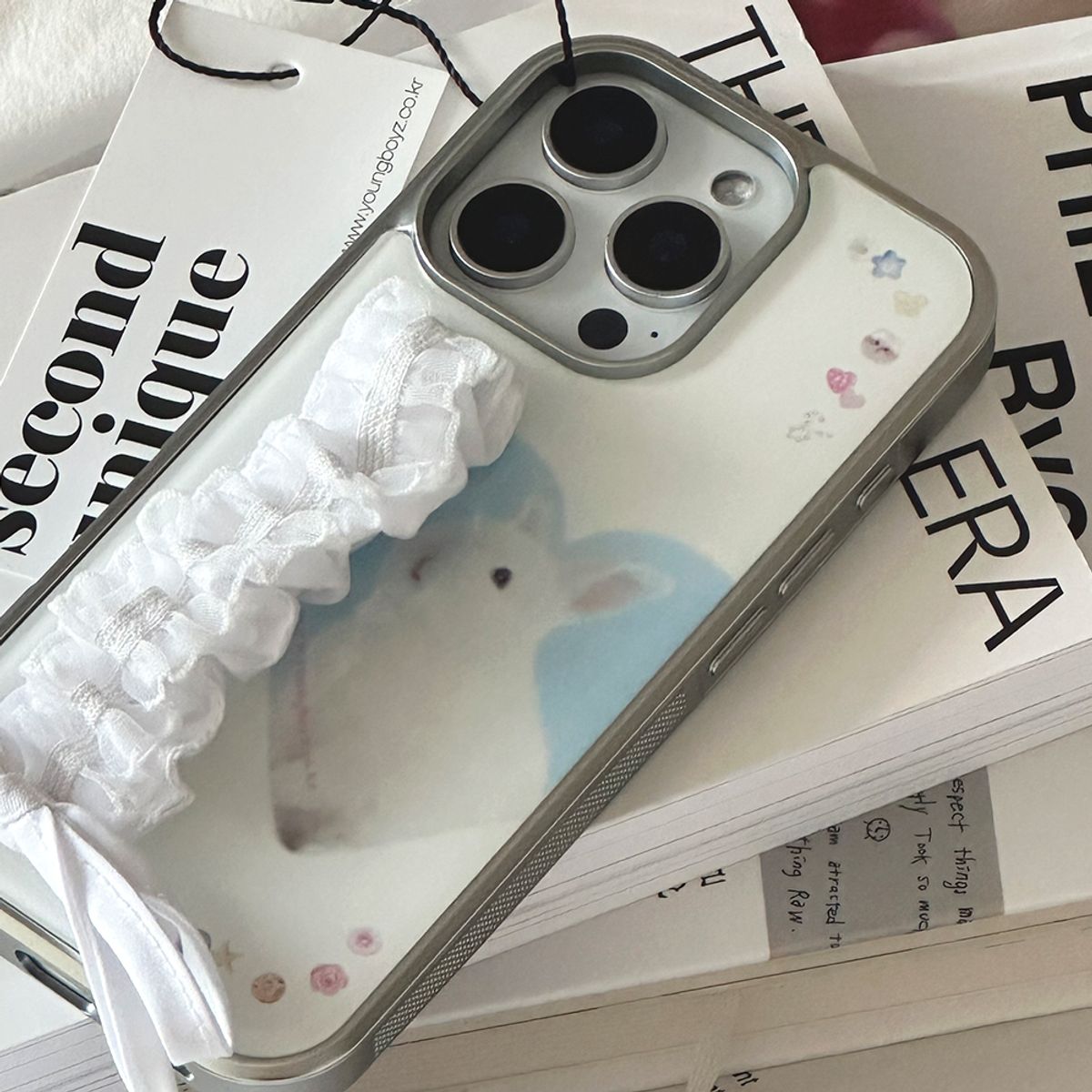 세컨드유니크네임(SECOND UNIQUE NAME) SUN CASE LACE GOBULL BAND WHITE (EPOXY)