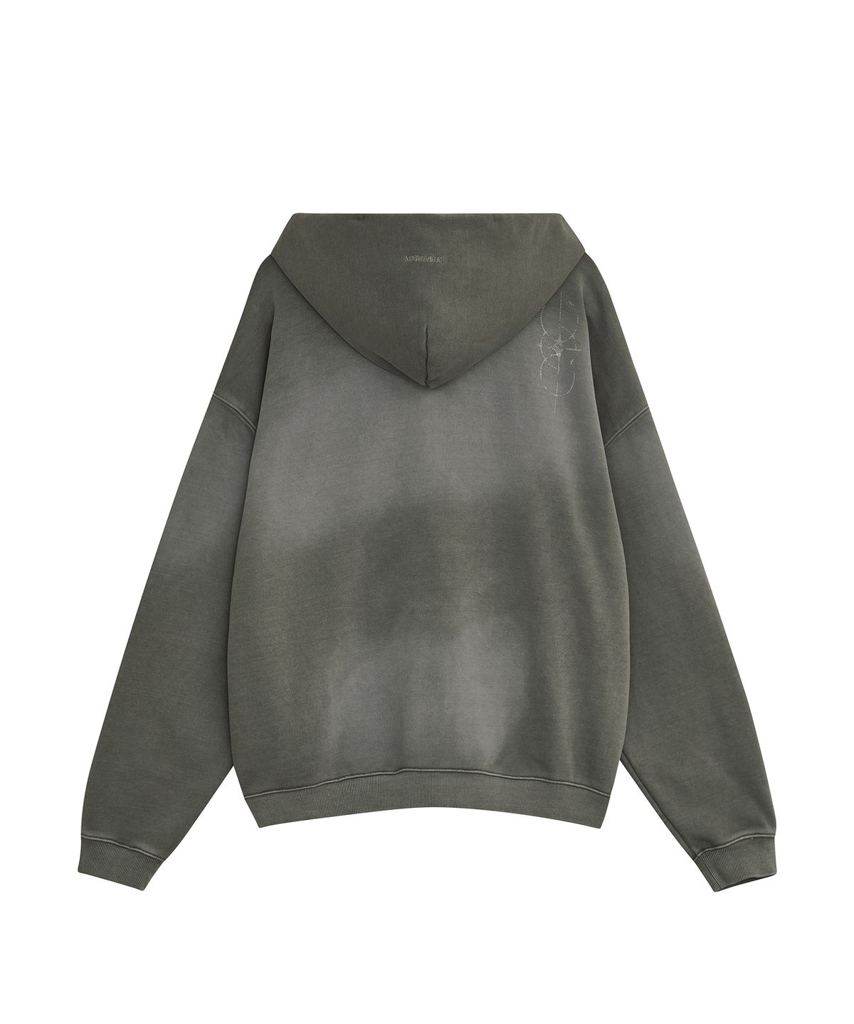 데프가먼츠(DEFGARMENTS) PIG BRUSHED HOOD ZIPUP [KHAKI]
