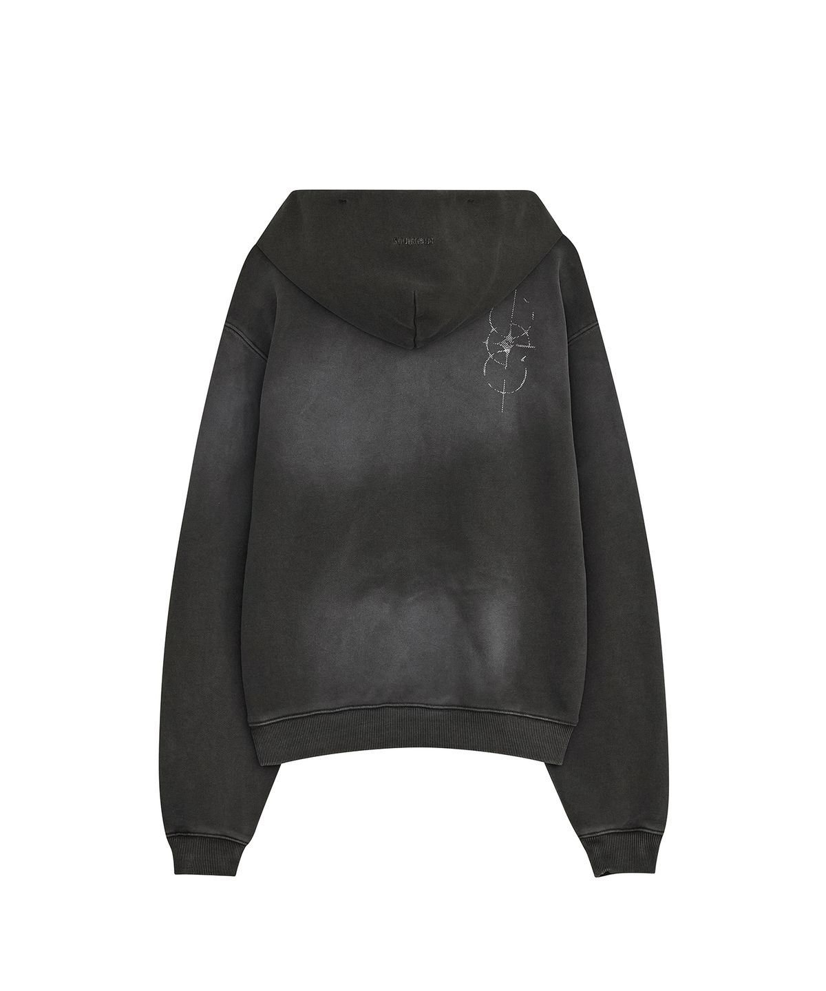 데프가먼츠(DEFGARMENTS) PIG BRUSHED HOOD ZIPUP [CHARCOAL]