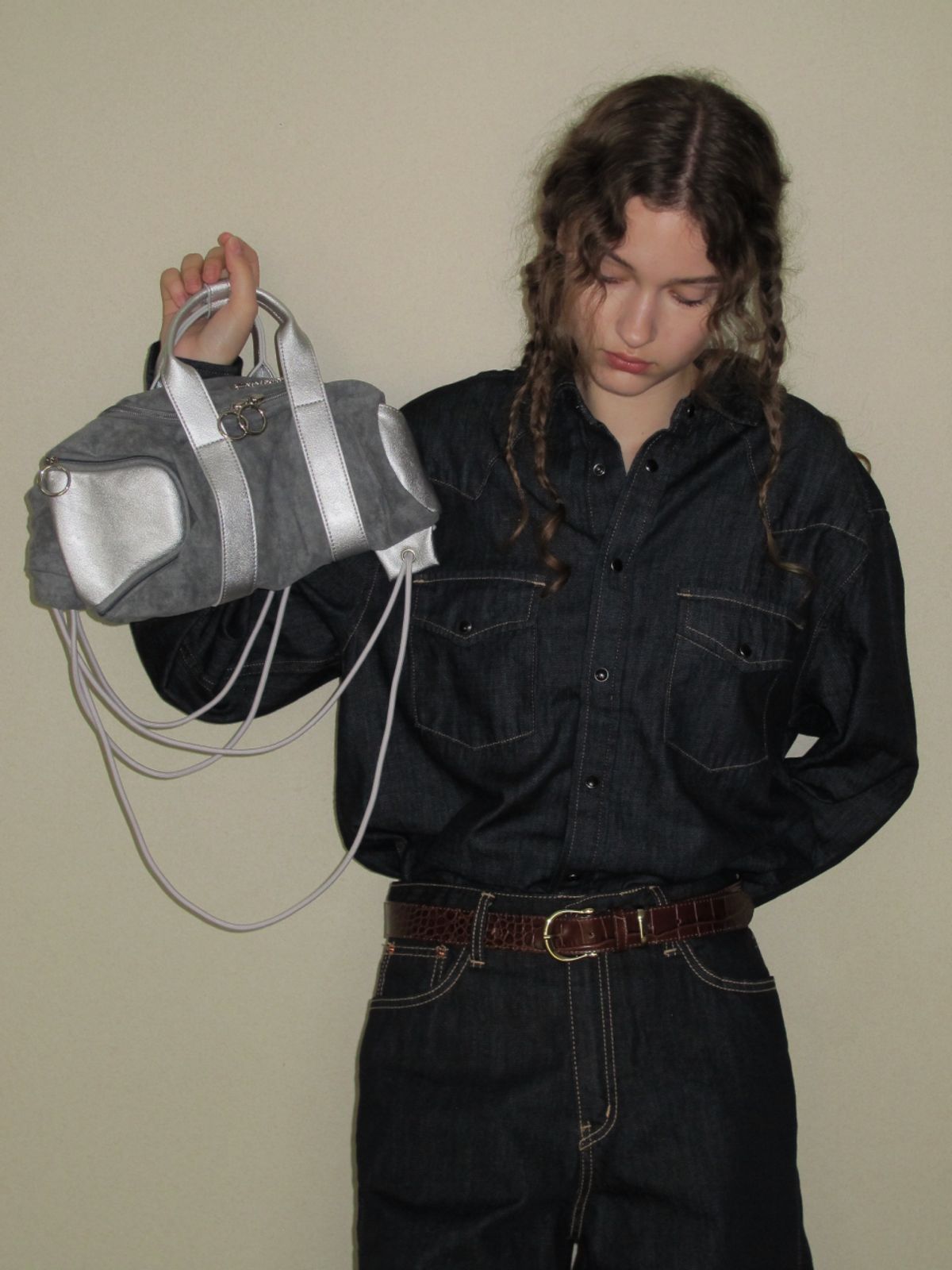 필인더블랭크(FILLINTHEBLANK) Gig 3-way Bag (silver)