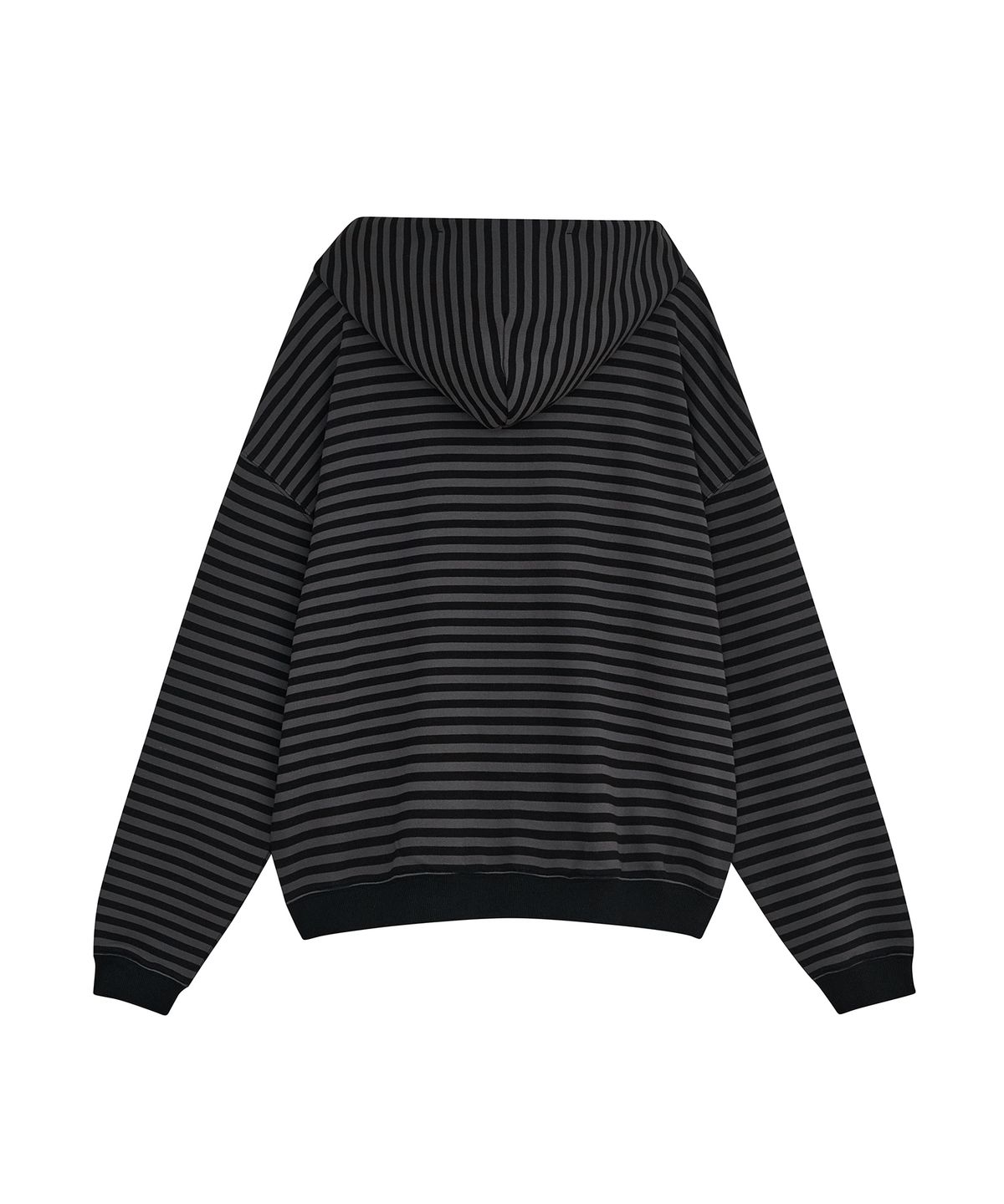 데프가먼츠(DEFGARMENTS) STRIPE HOOD ZIP UP [BLACK]