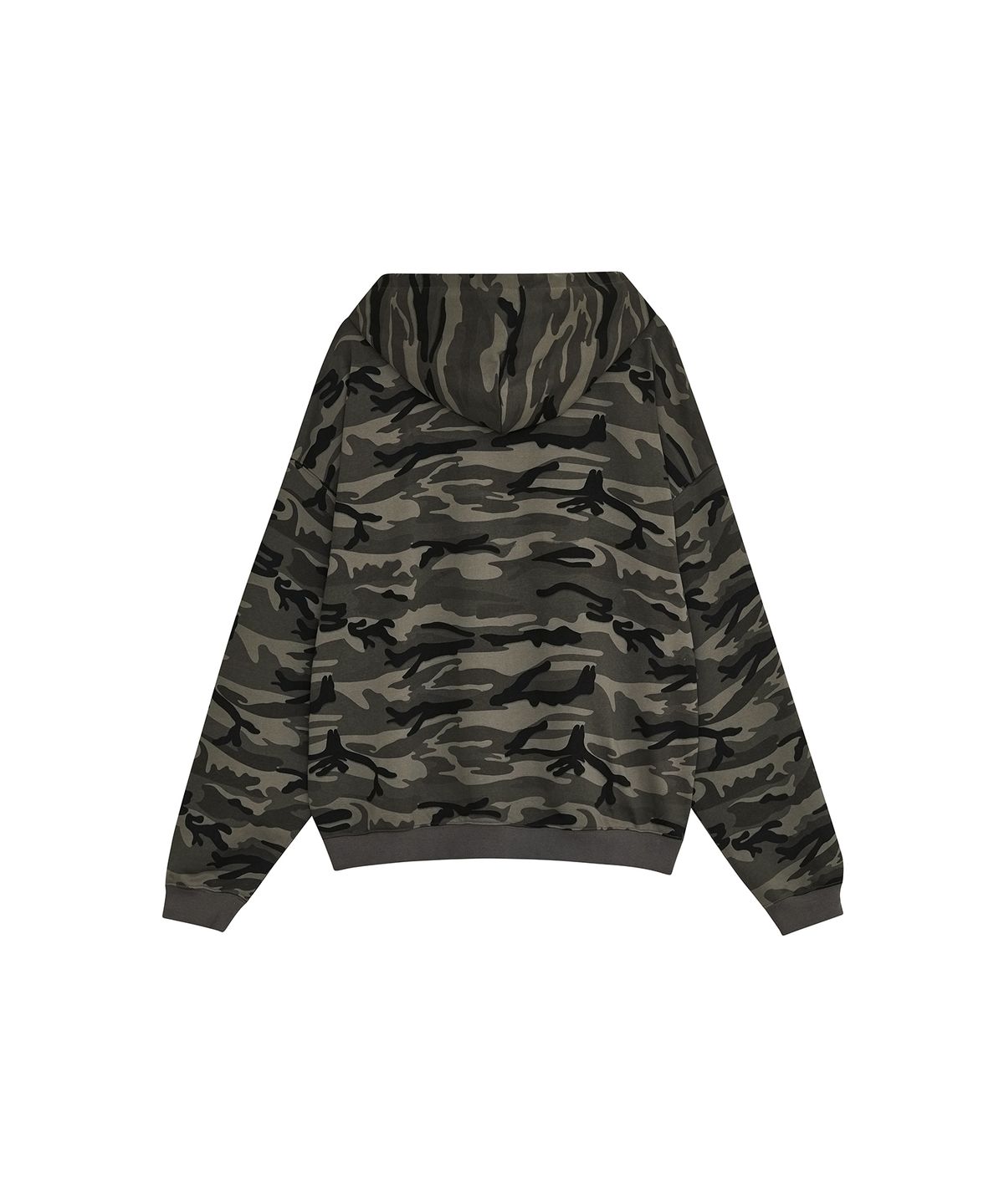 데프가먼츠(DEFGARMENTS) CAMO LOGO HOOD ZIP UP [KHAKI]