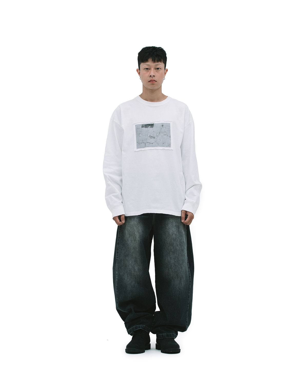 데프가먼츠(DEFGARMENTS) NO PARKING LONG SLEEVE [WHITE]