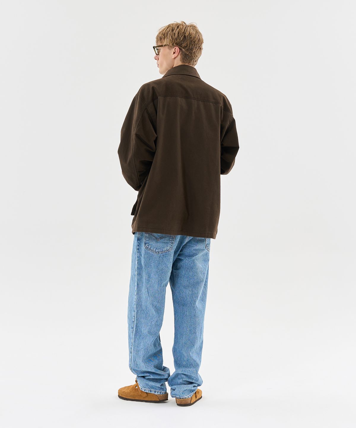 에이카화이트(AECA) AECA 2TONE WASHED FIELD JACKET-BROWN