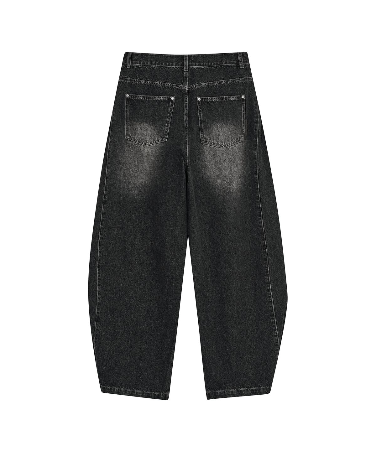 데프가먼츠(DEFGARMENTS) CAT BLUSH WIDE PANTS [BLACK DENIM]