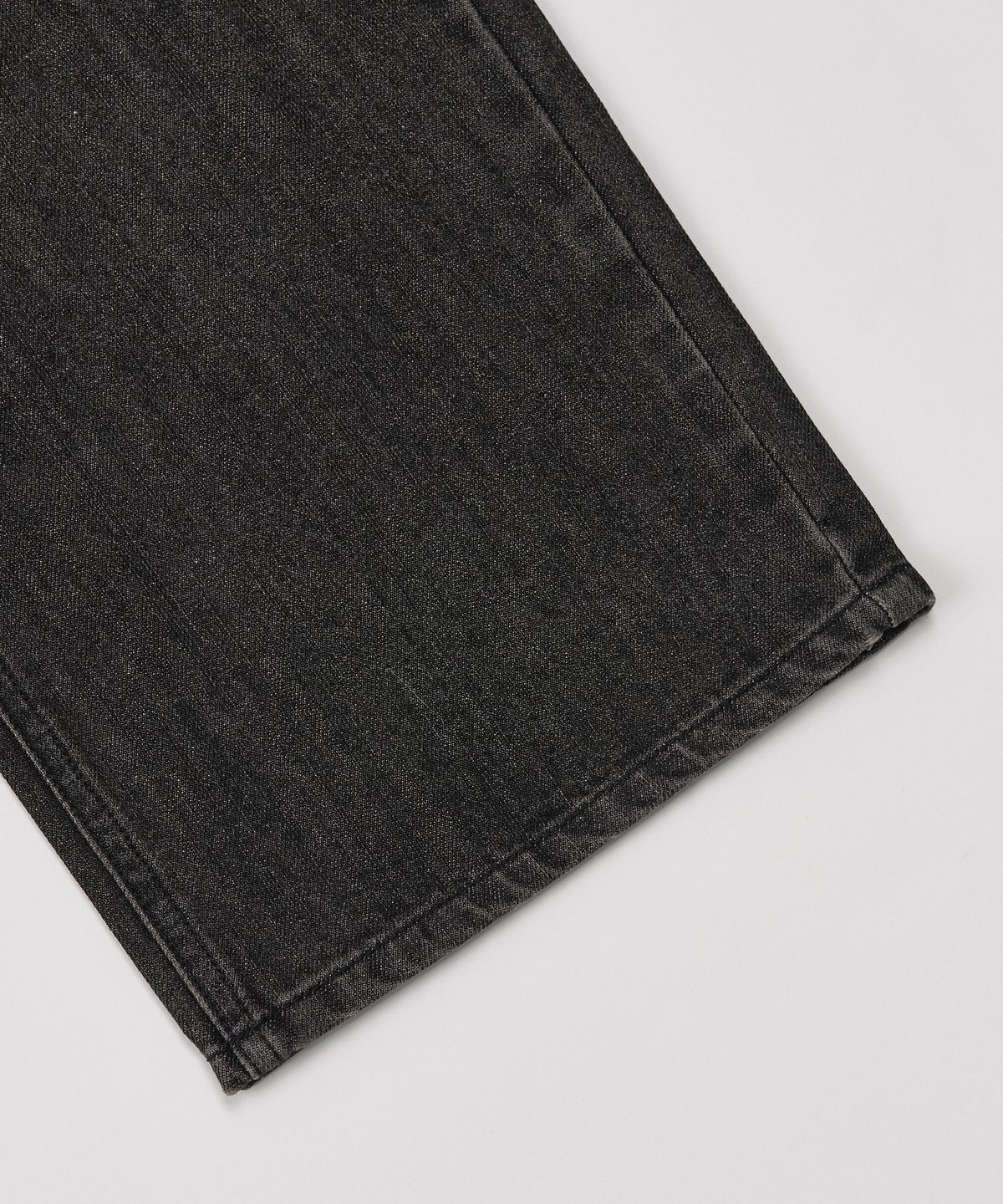 토피(TOFFEE) 빈티지 워싱 와이드 데님 팬츠 (BLACK)