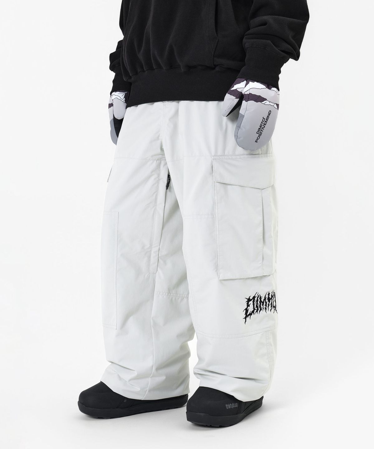 디미토(DIMITO) VOLT CARGO BIG PANTS (WIDE FIT LV.1) WHITE