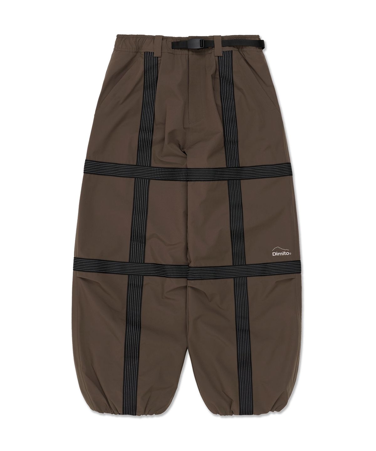 디미토(DIMITO) REFLECTIVE LINE BANDED PANTS (WIDE FIT LV.2) MUD