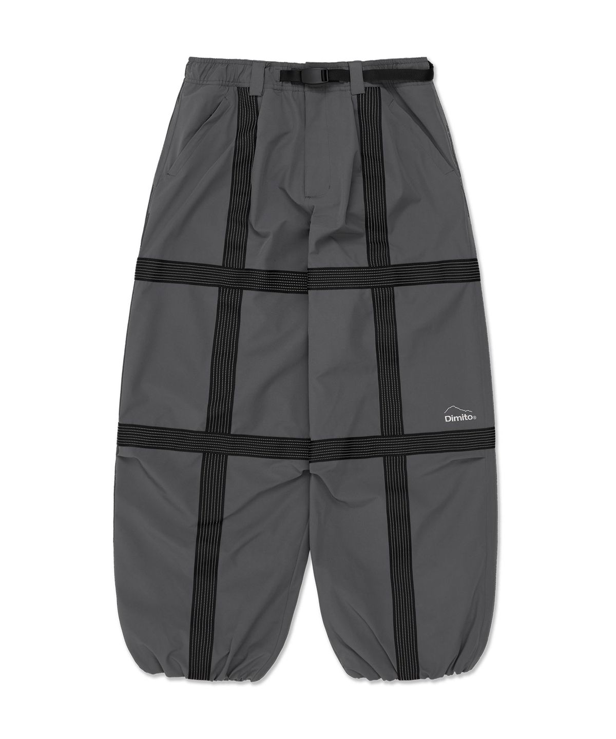 디미토(DIMITO) REFLECTIVE LINE BANDED PANTS (WIDE FIT LV.2) COOL GREY