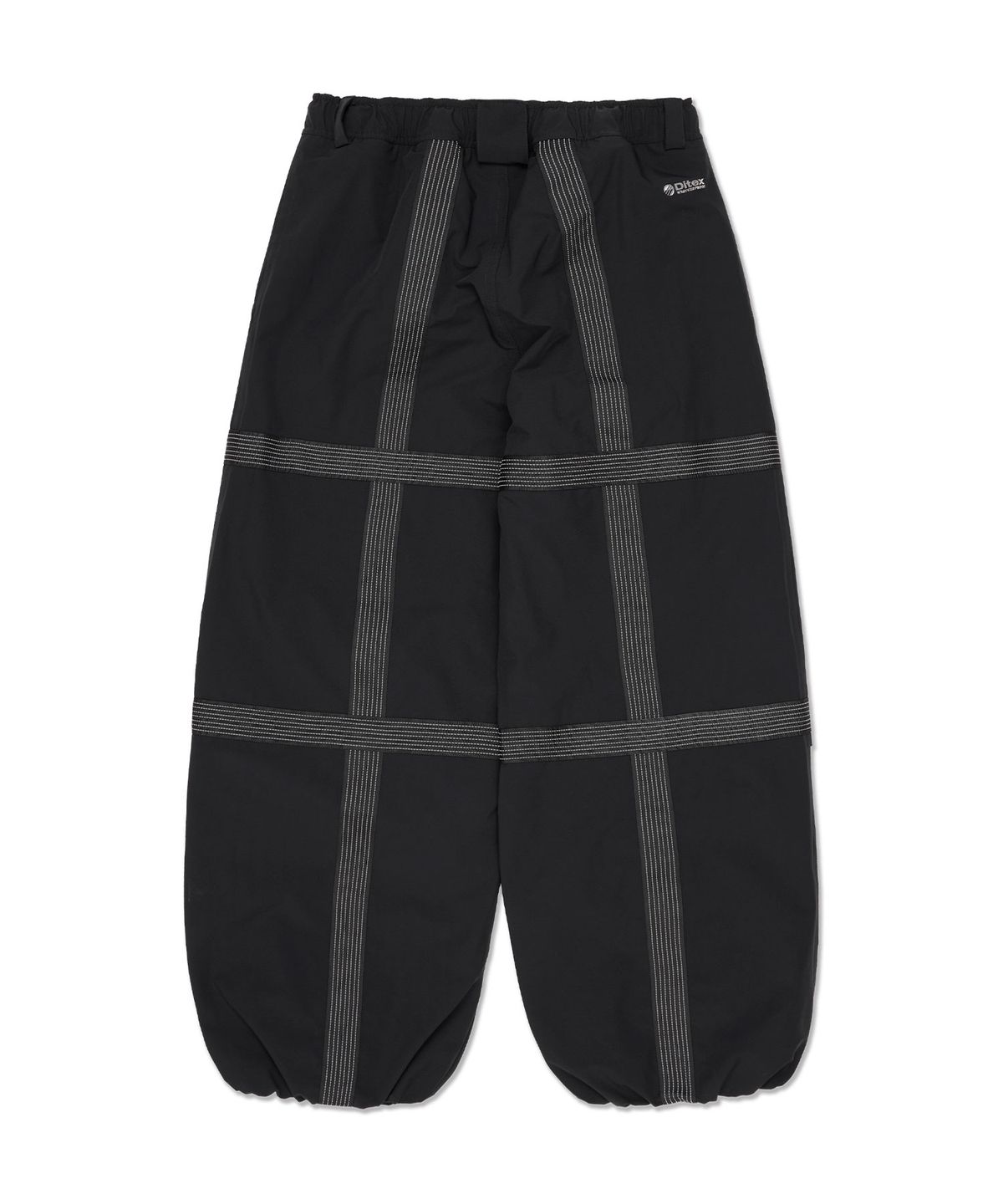 디미토(DIMITO) REFLECTIVE LINE BANDED PANTS (WIDE FIT LV.2) BLACK