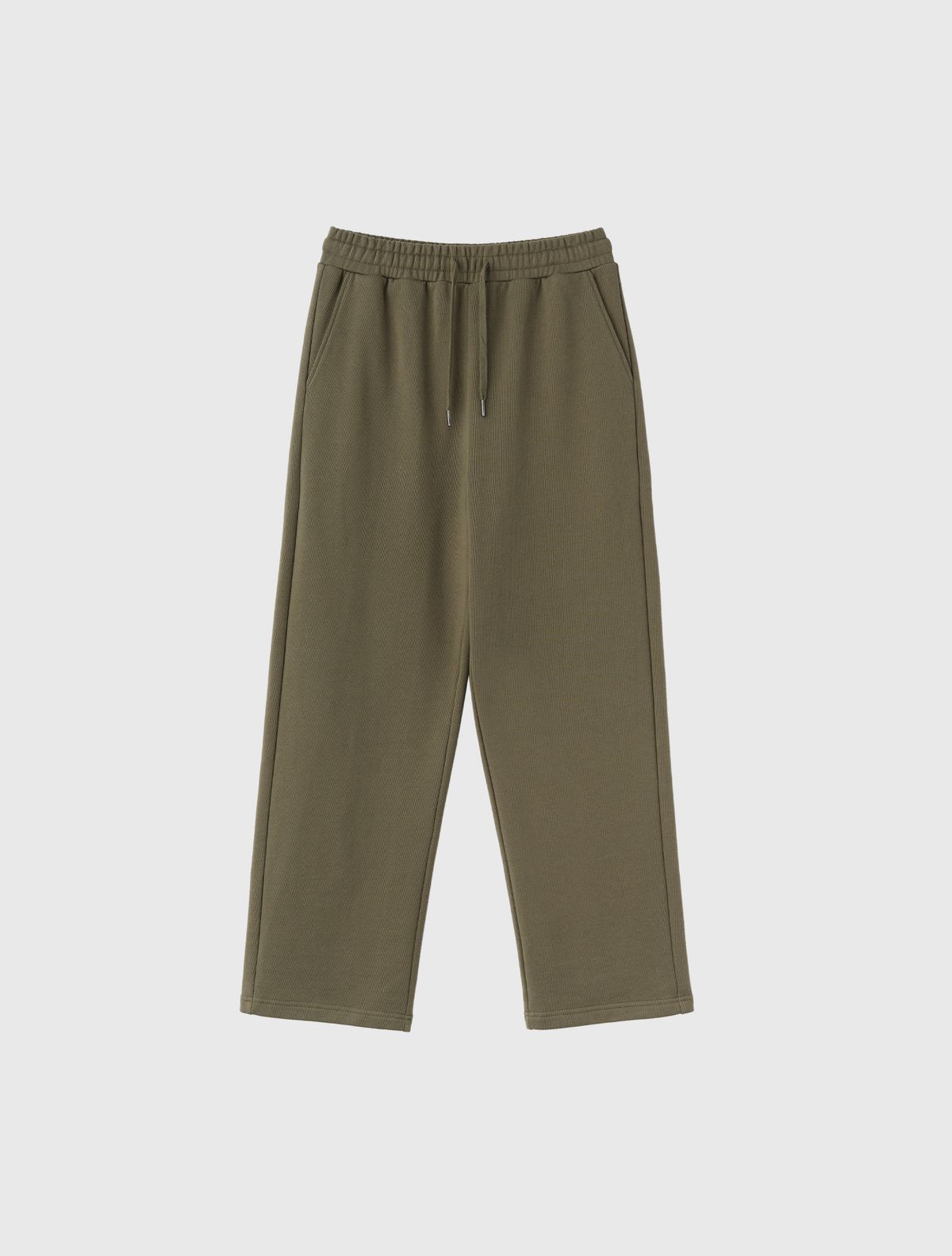 제너럴아이디어(GENERALIDEA) UNISEX 코튼 로고 와이드 밴딩 팬츠 [KHAKI] / SBE3U52003