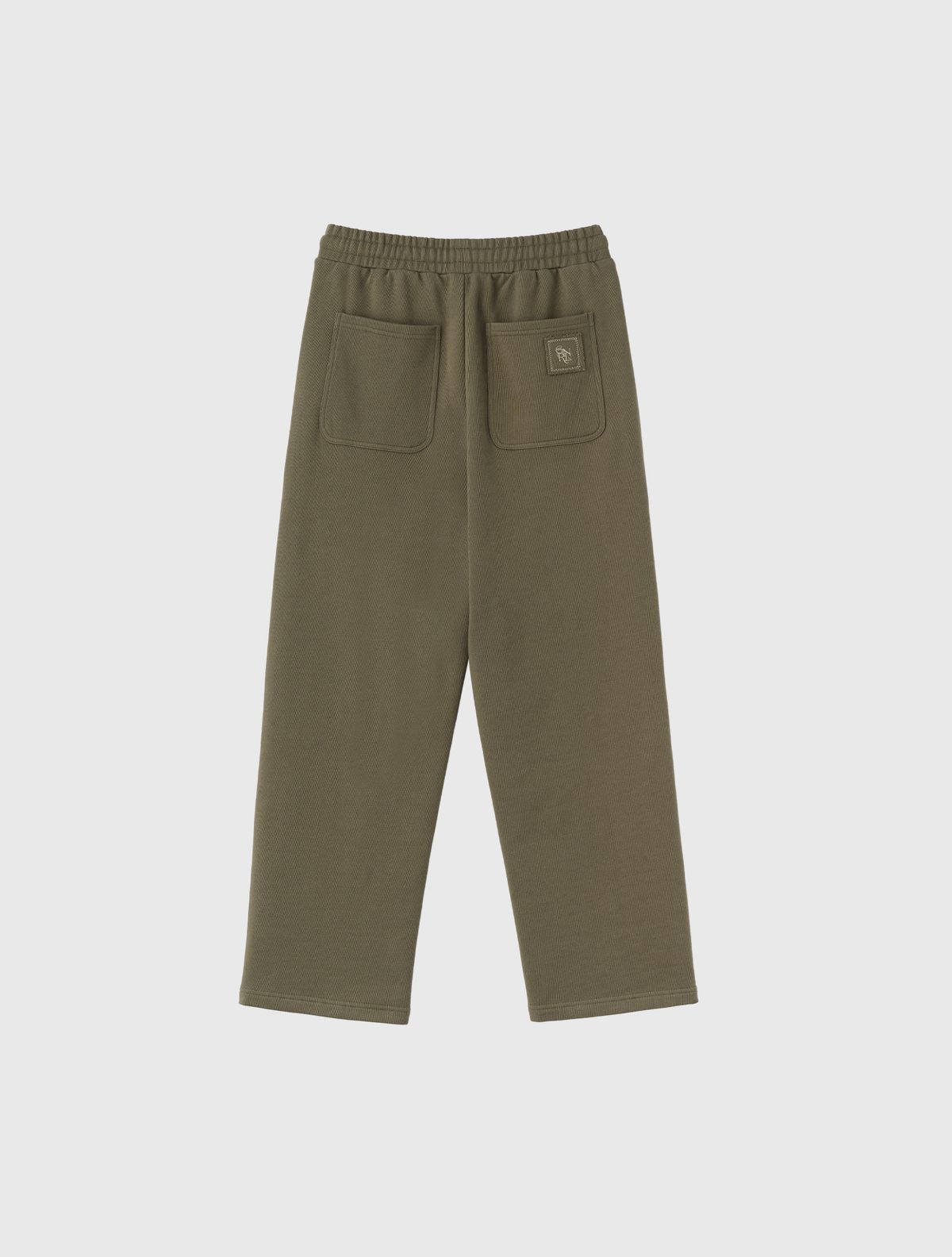 제너럴아이디어(GENERALIDEA) UNISEX 코튼 로고 와이드 밴딩 팬츠 [KHAKI] / SBE3U52003