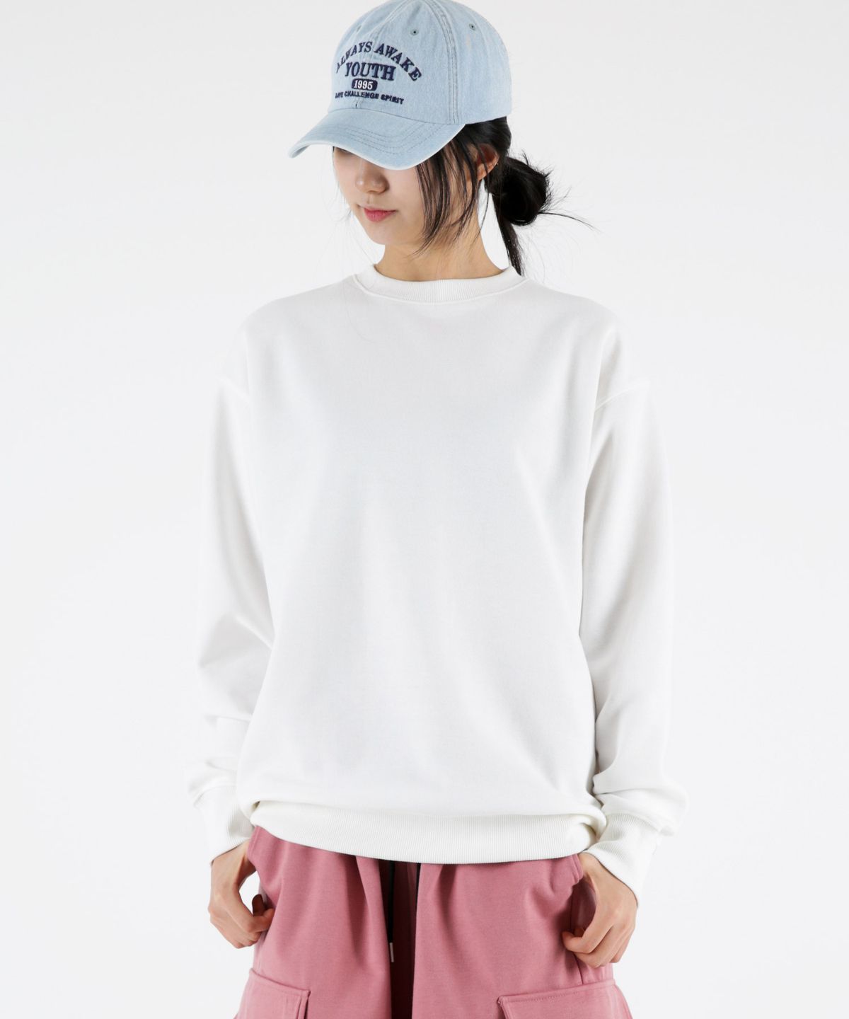 음(UMM) 특양면 무지오버핏 맨투맨티셔츠 2XL 6COLOR
