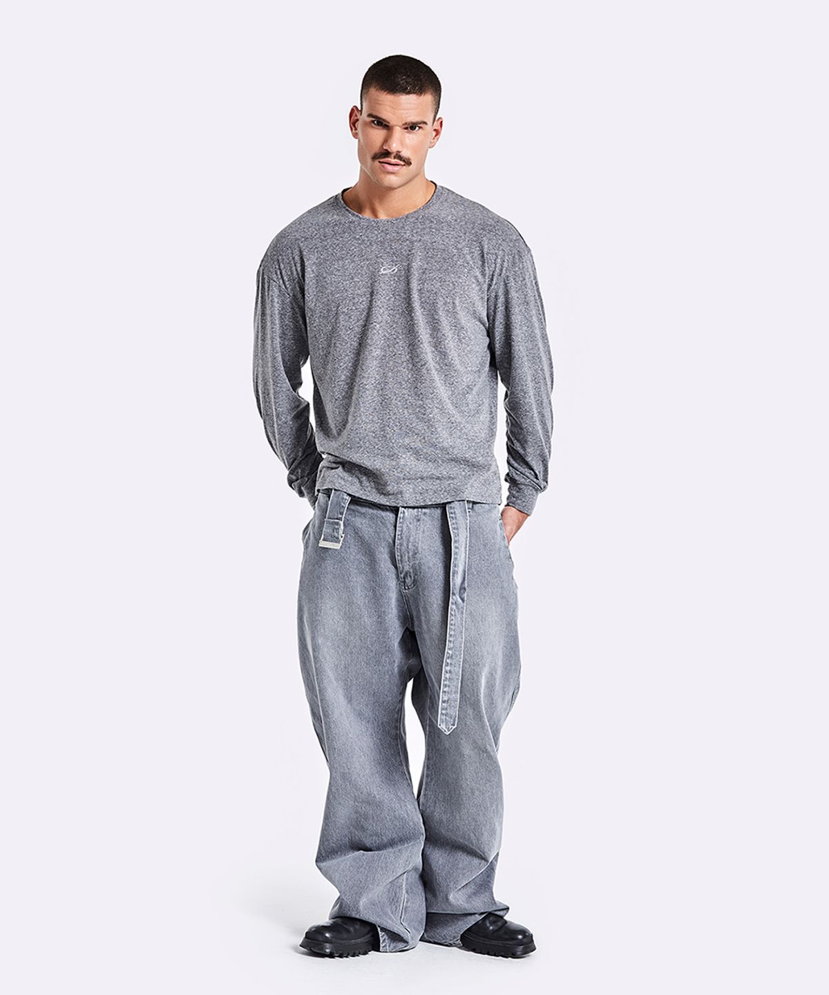51퍼센트(51PERCENT) Slub Longsleeve - Grey