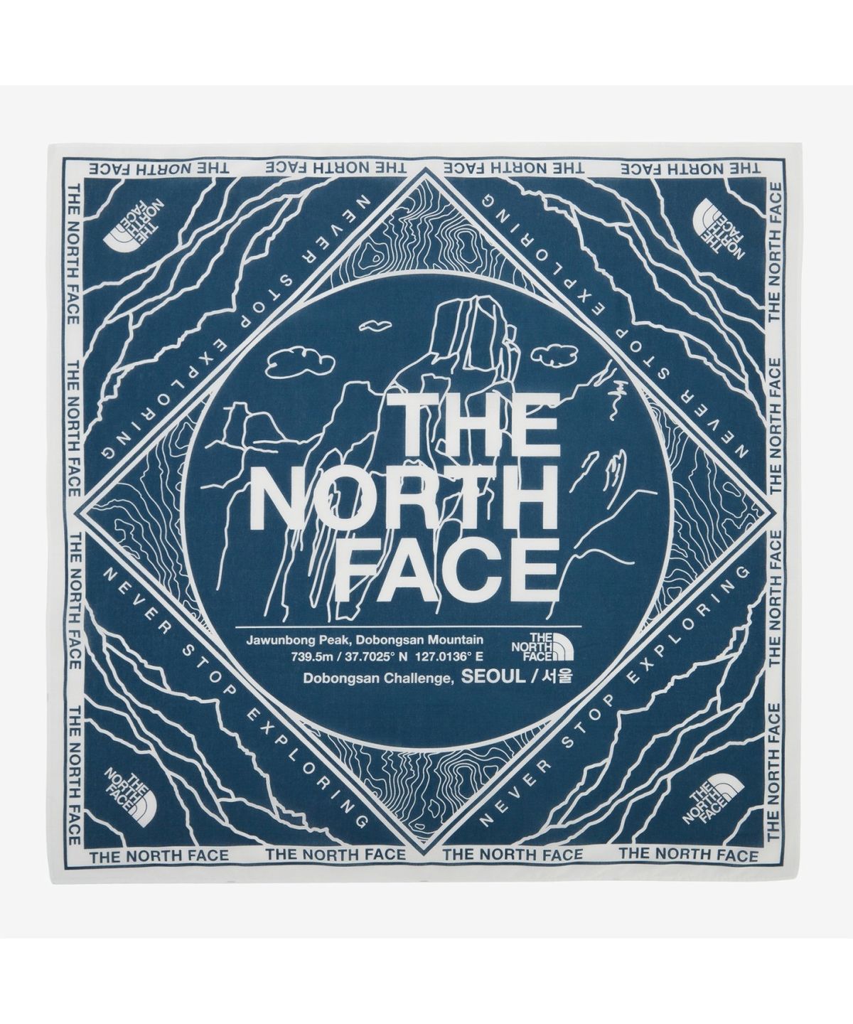 노스페이스(THE NORTH FACE) NA5BR65B 도봉산 반다나 DEEP BLUE