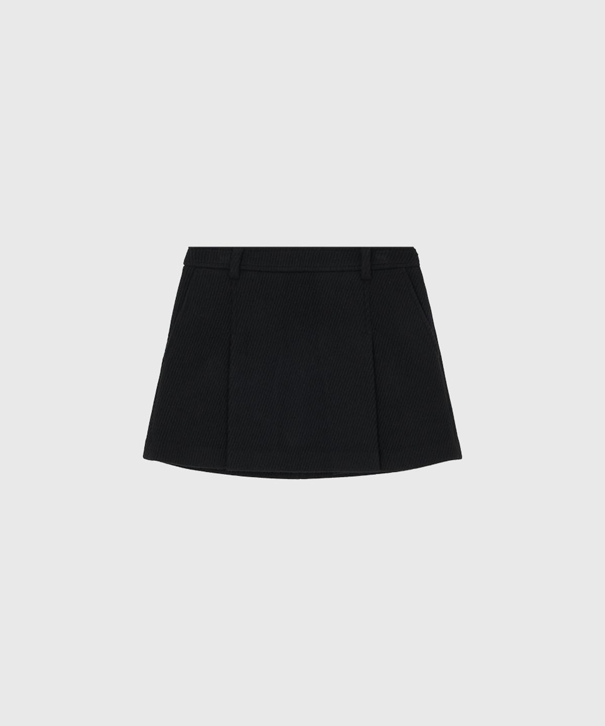 룩캐스트(LOOKAST) 카리나 울 플리츠 스커트_블랙 / KARINA WOOL PLEATS SKIRT_BLACK