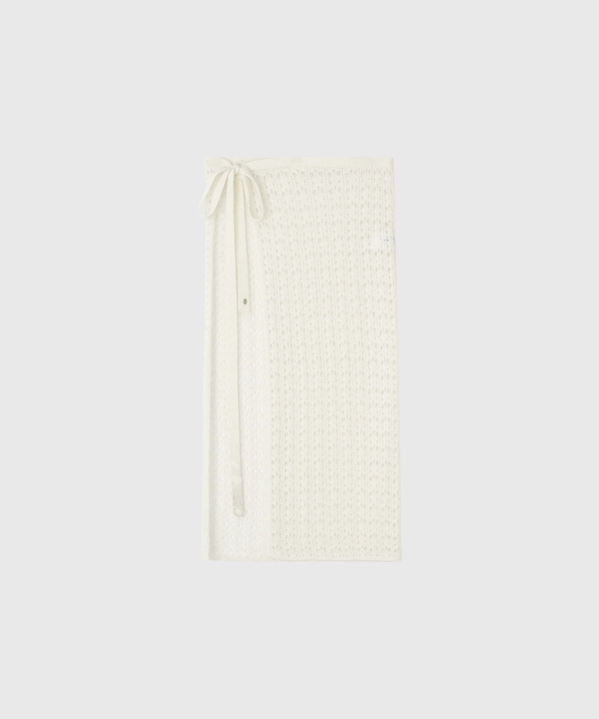 룩캐스트(LOOKAST) 끌로에 레이어드 울 니트 스커트_아이보리 / CHLOE LAYERED WOOL KNIT SKIRT_IVORY
