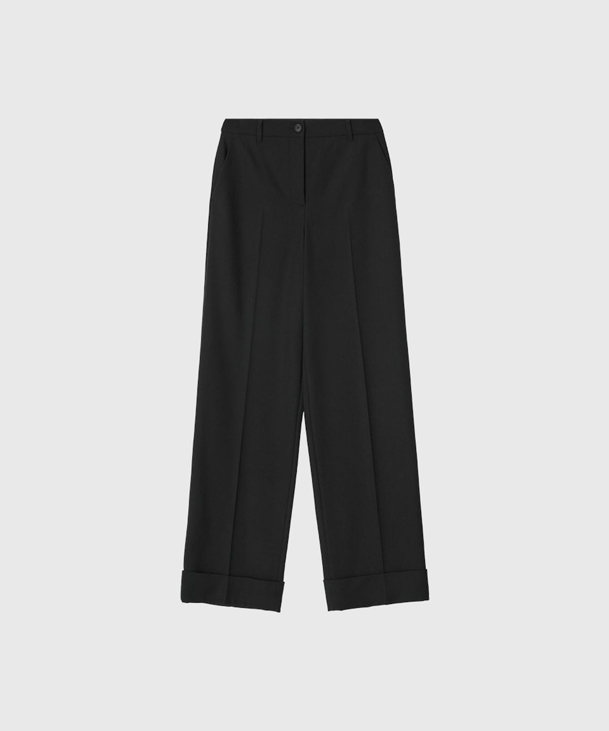 룩캐스트(LOOKAST) 제인 울 스트레이스 카브라 팬츠_차콜 / JEIN WOOL STRAIGHT CABRA PANTS_CHARCOAL