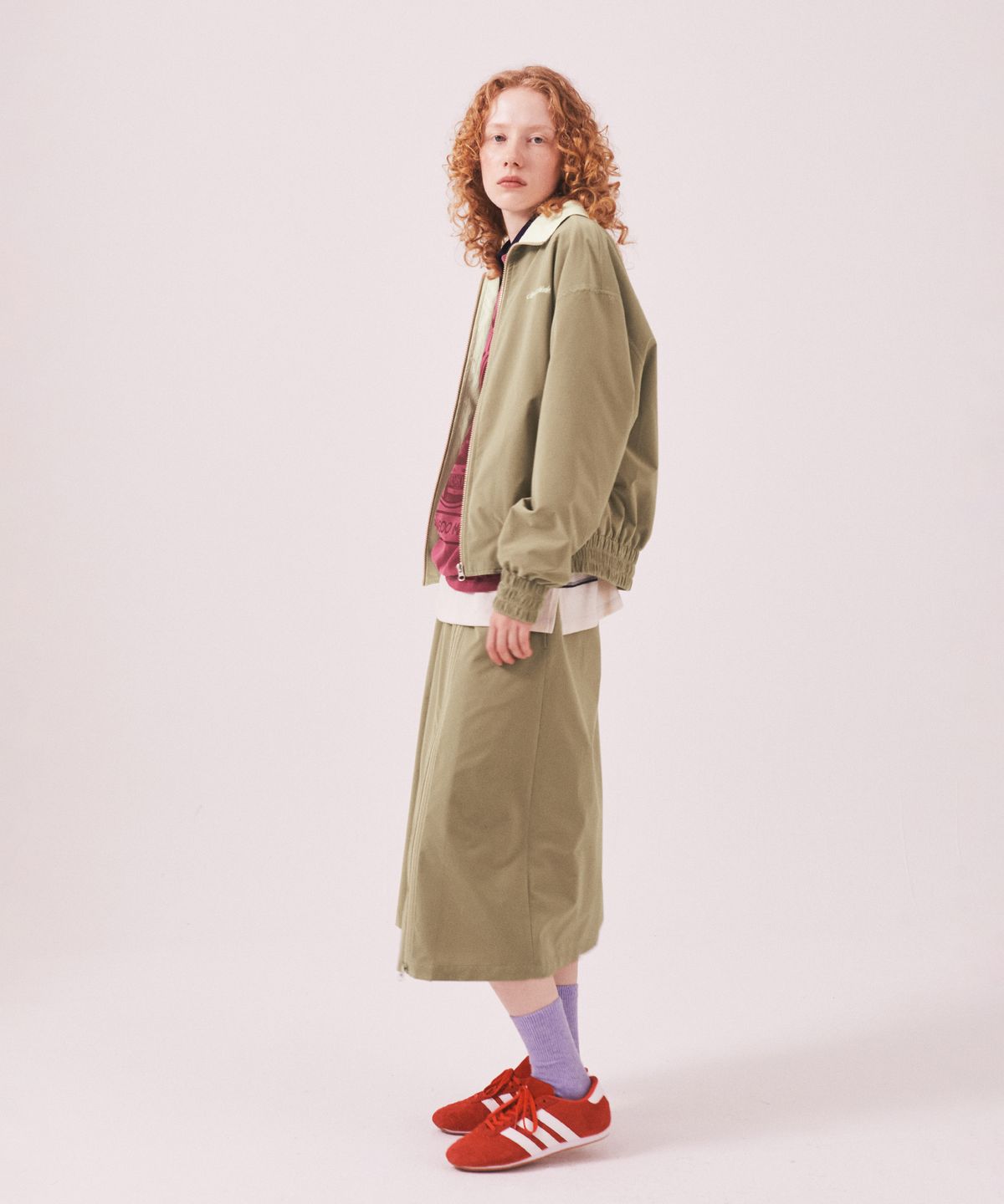 미나수(MENASOO) Menasoo Made Corduroy Two Way Long Skirt_Beige