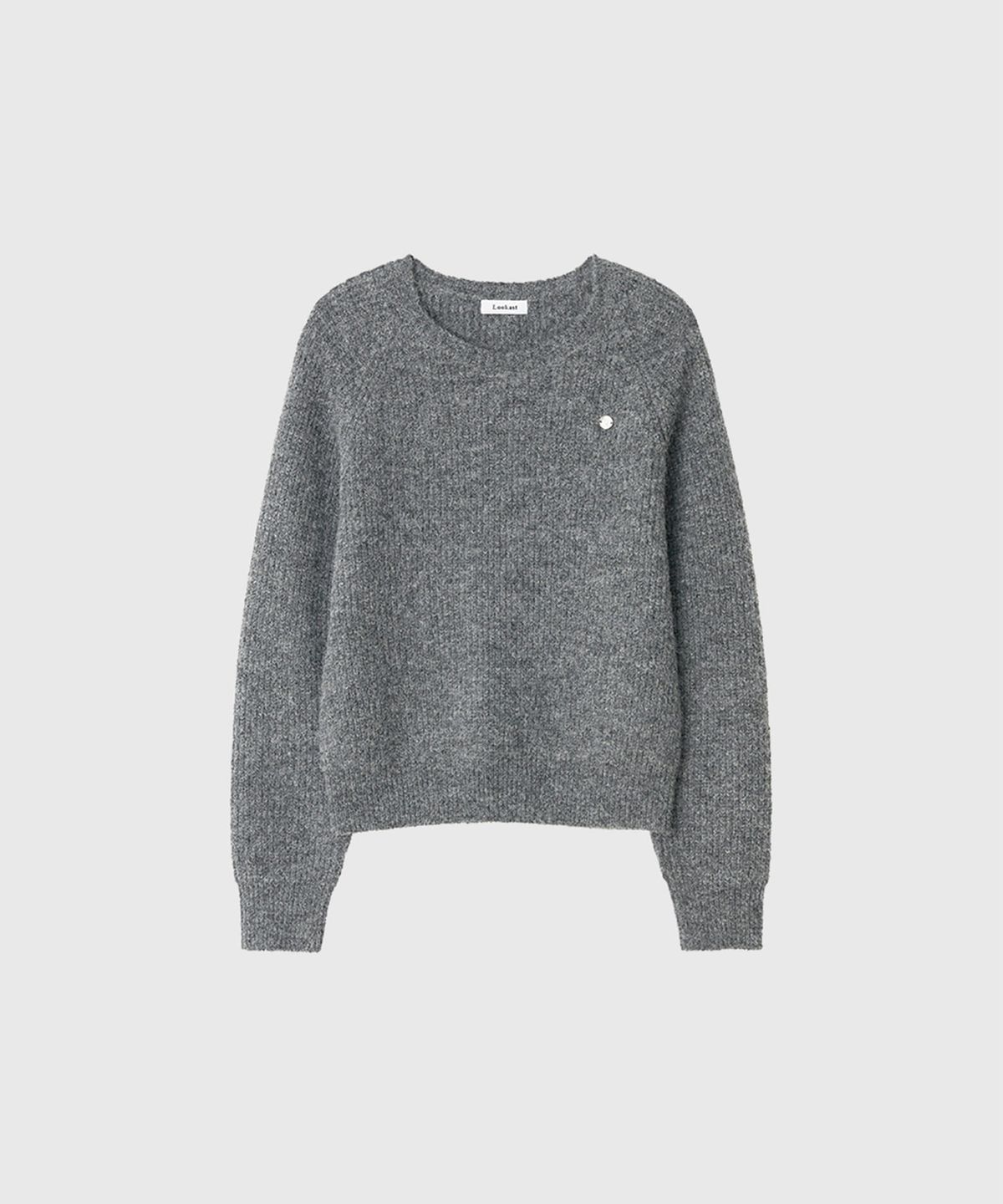 룩캐스트(LOOKAST) 벨라 울 라운드 니트_그레이 / BELLA WOOL ROUND KNIT_GREY