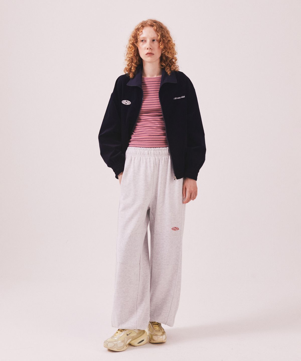 미나수(MENASOO) MNS Seoul Jogger Pants_White Melange