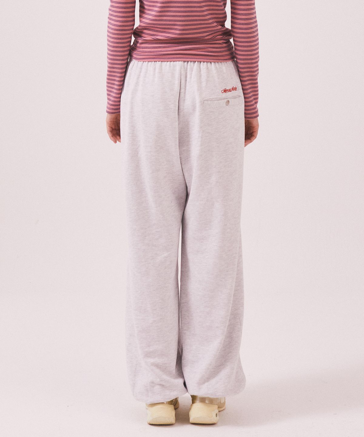 미나수(MENASOO) MNS Seoul Jogger Pants_White Melange