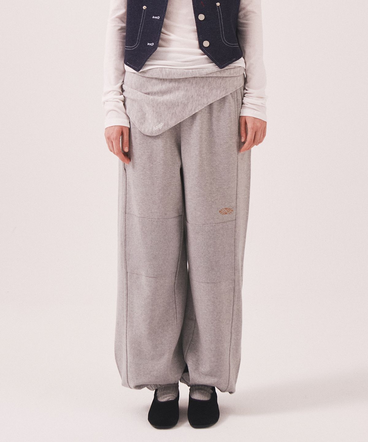 미나수(MENASOO) MNS Seoul Jogger Pants_Gray Melange