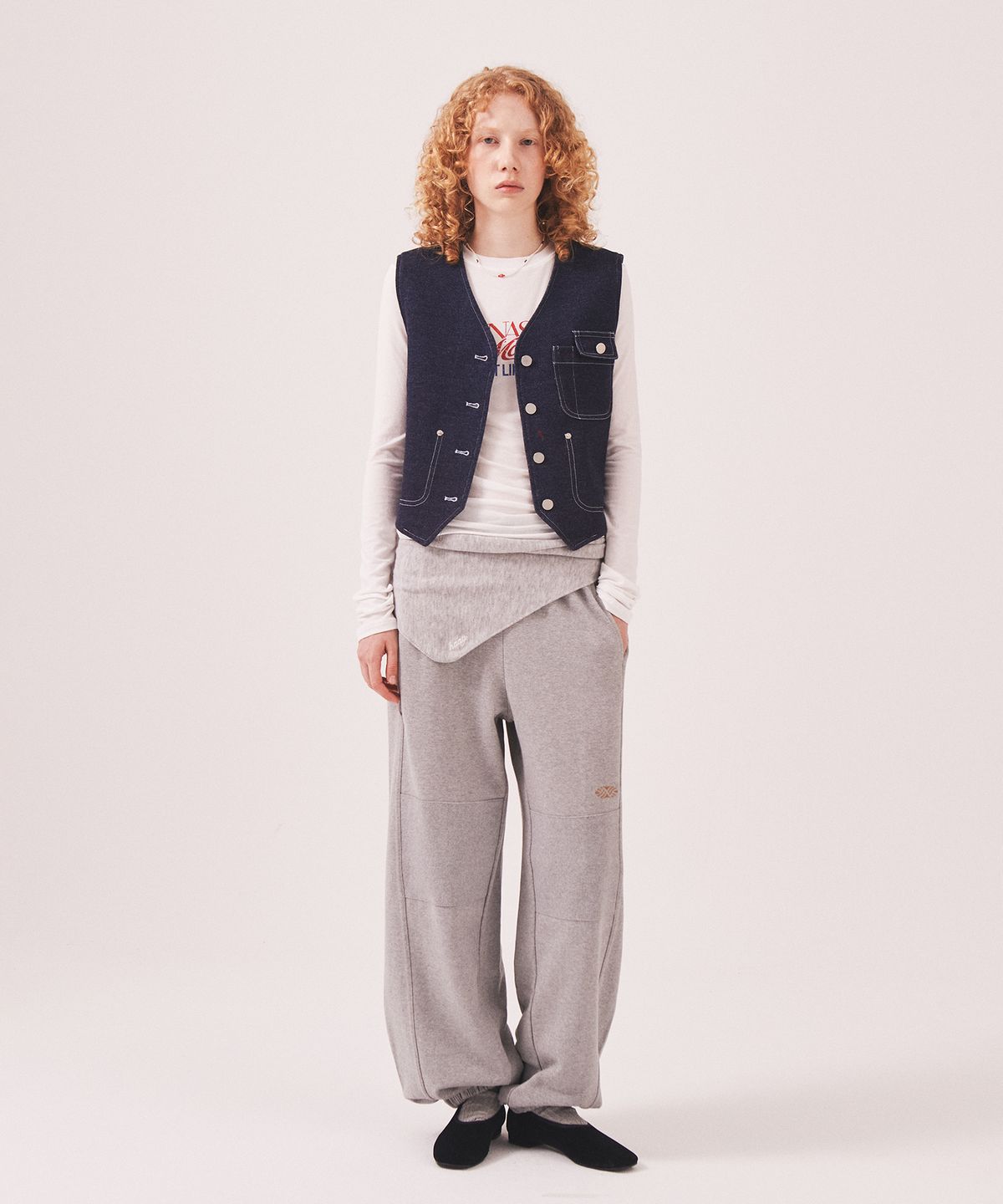 미나수(MENASOO) MNS Seoul Jogger Pants_Gray Melange