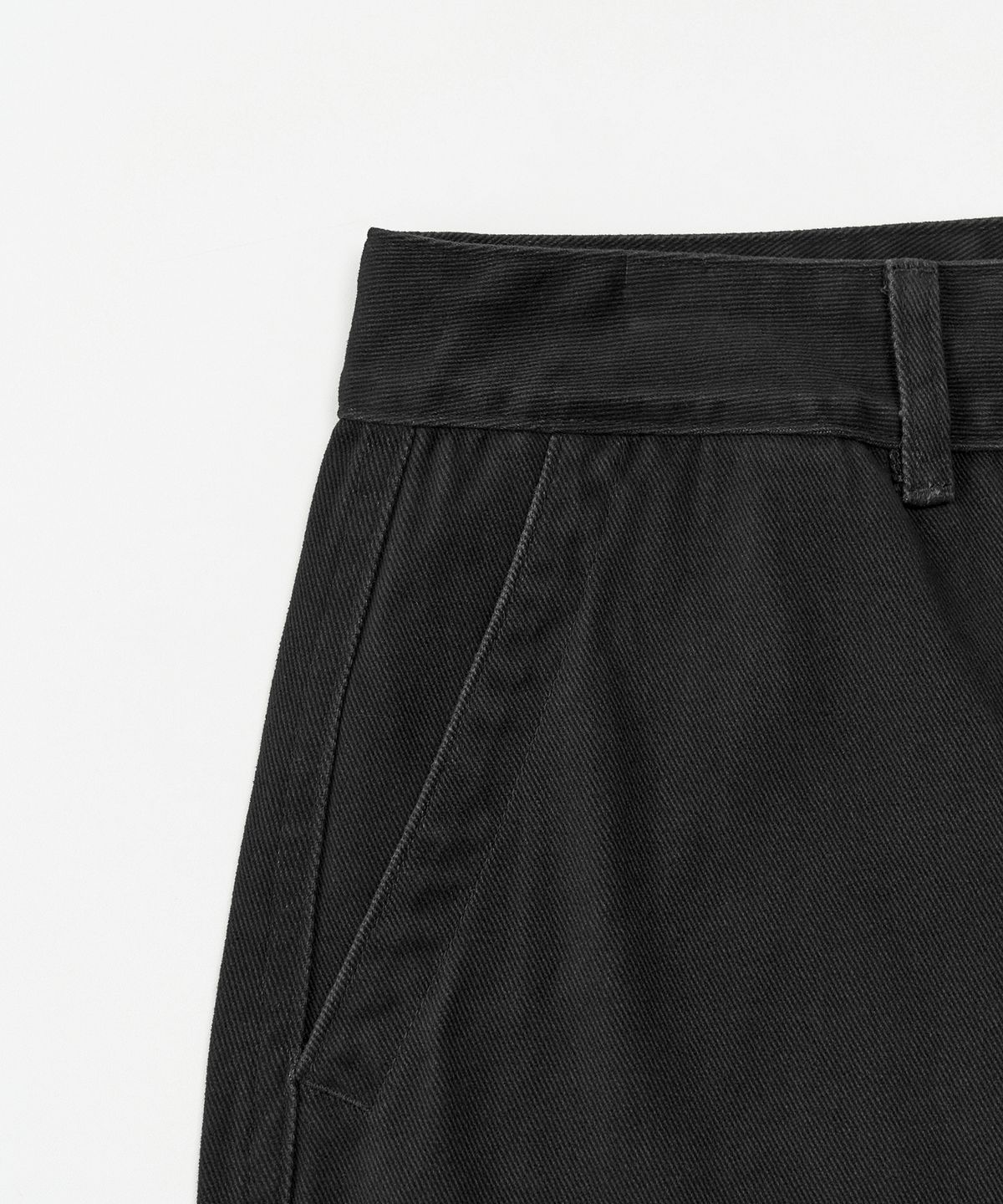 토피(TOFFEE) 커브드 치노 팬츠 (BLACK)