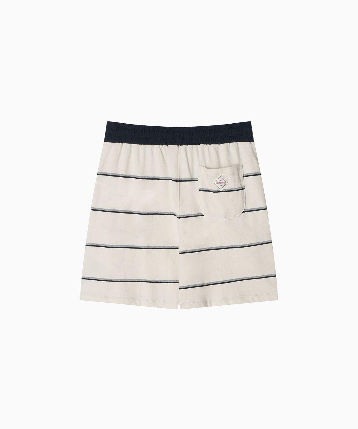 미나수(MENASOO) MNS Striped Cotton Half Pants_Ivory